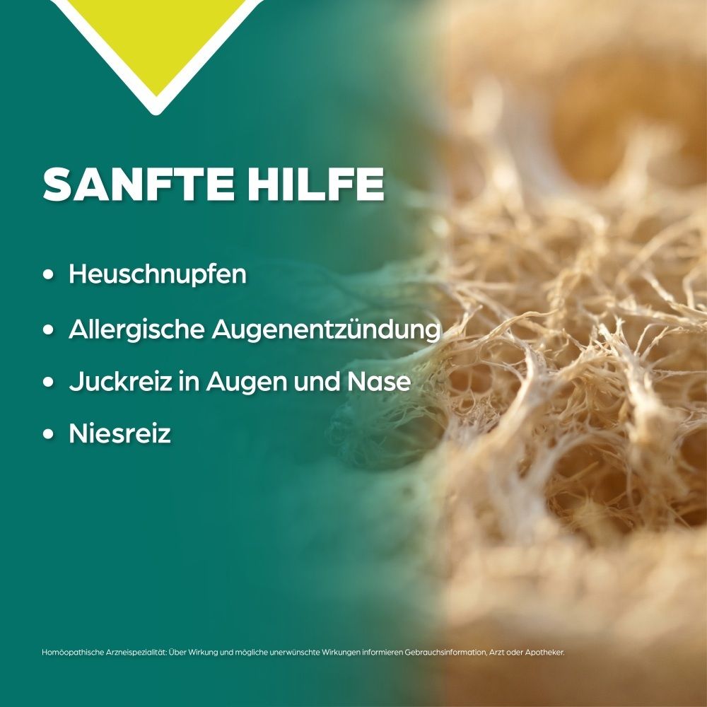 Sanfte Hilfe bei Heuschnupfen, allergischer Augenreizung, Juckreiz und Niesen.