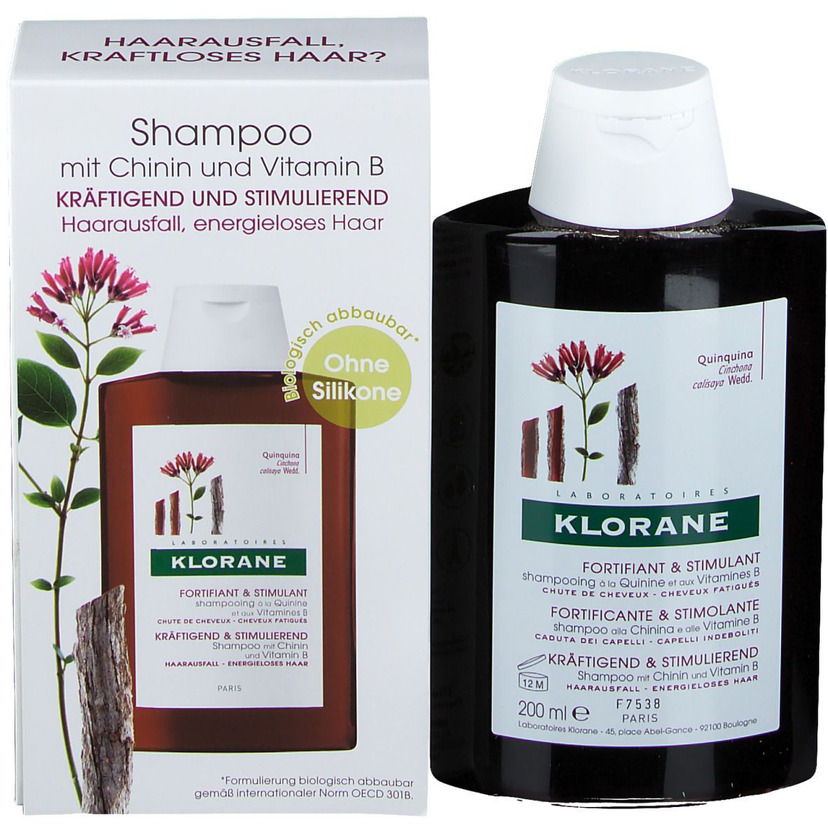 KLORANE Shampoo mit Chinin und Vitamin B