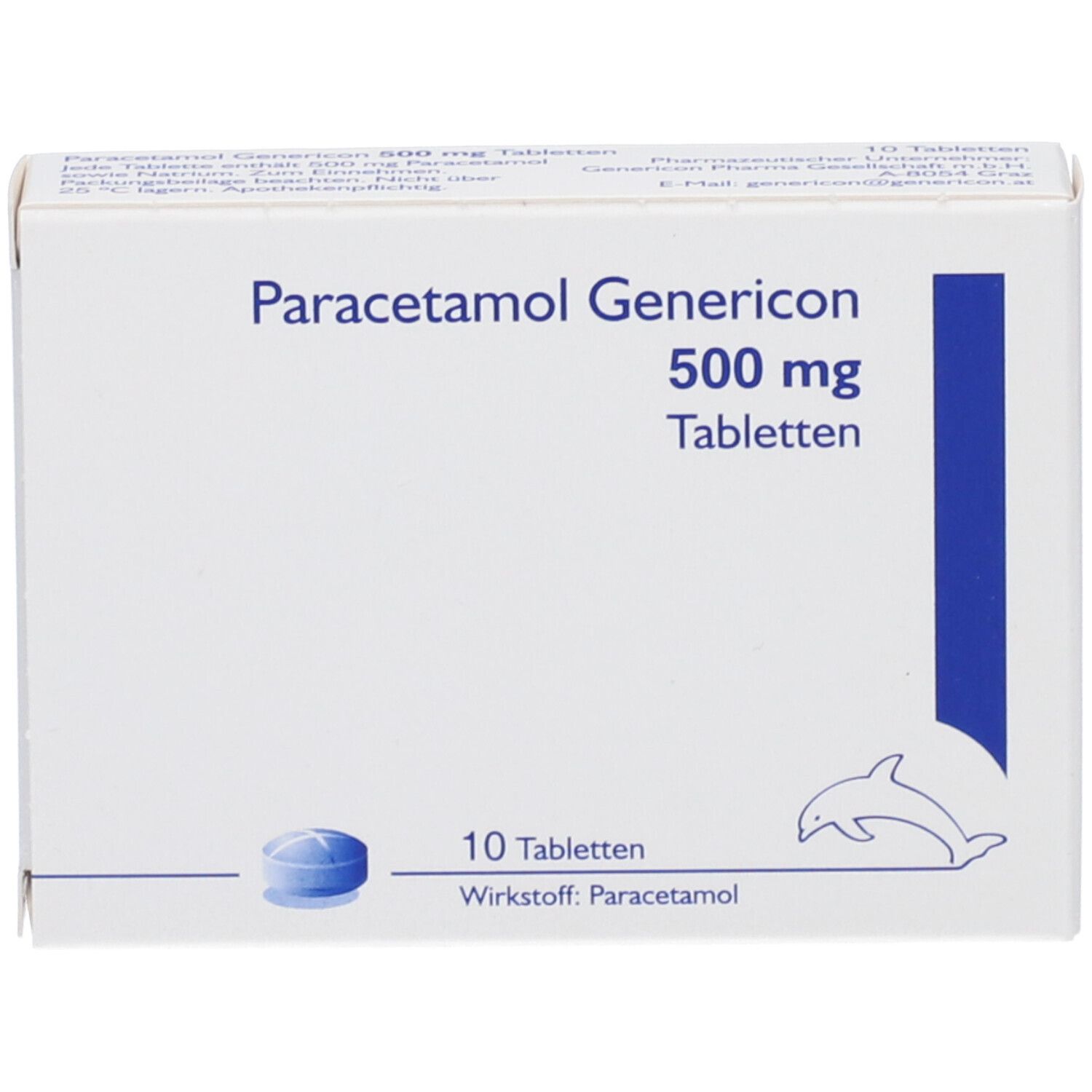 Paracetamol Genericon 500mg