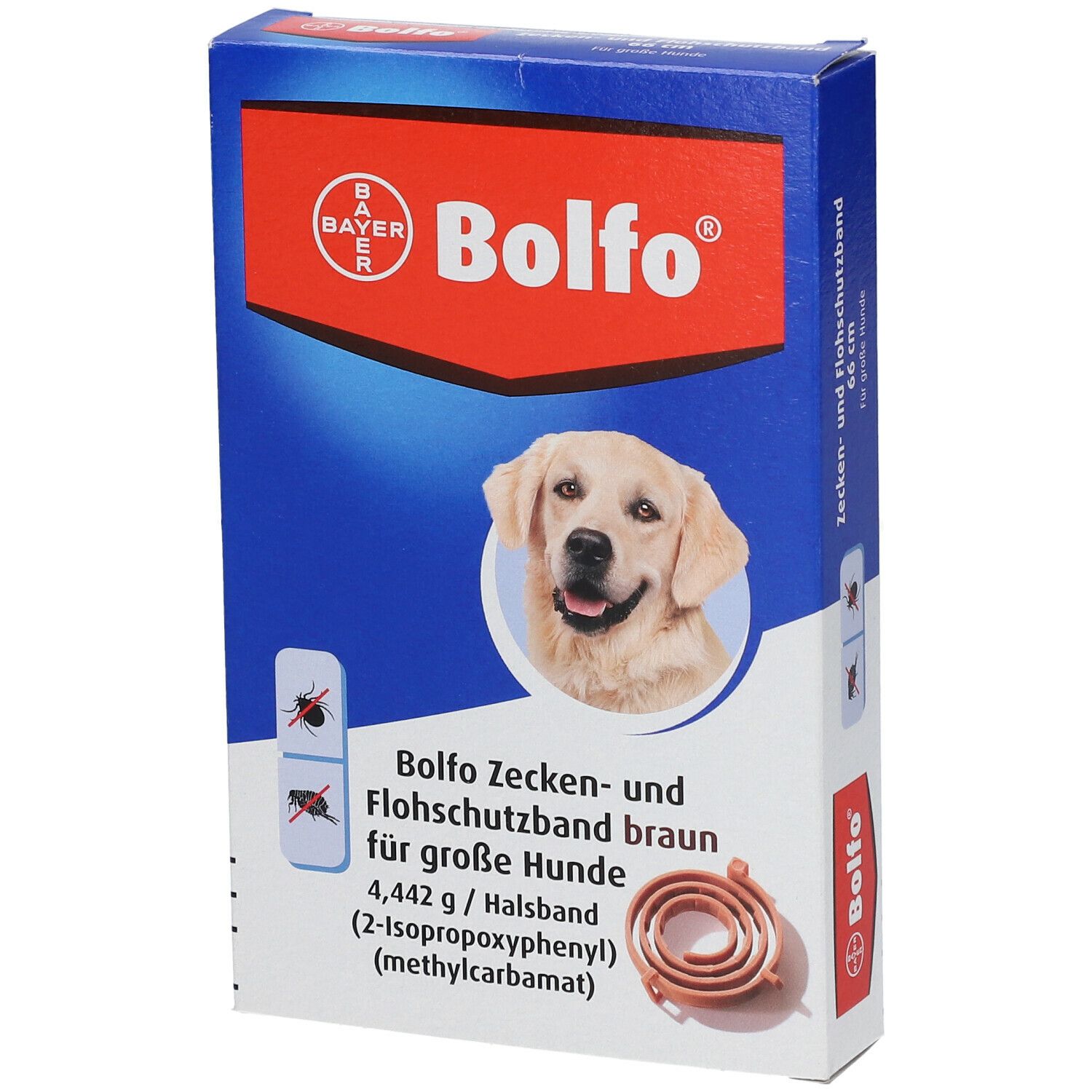 Bolfo® Zecken- und Flohschutzband braun für große Hunde