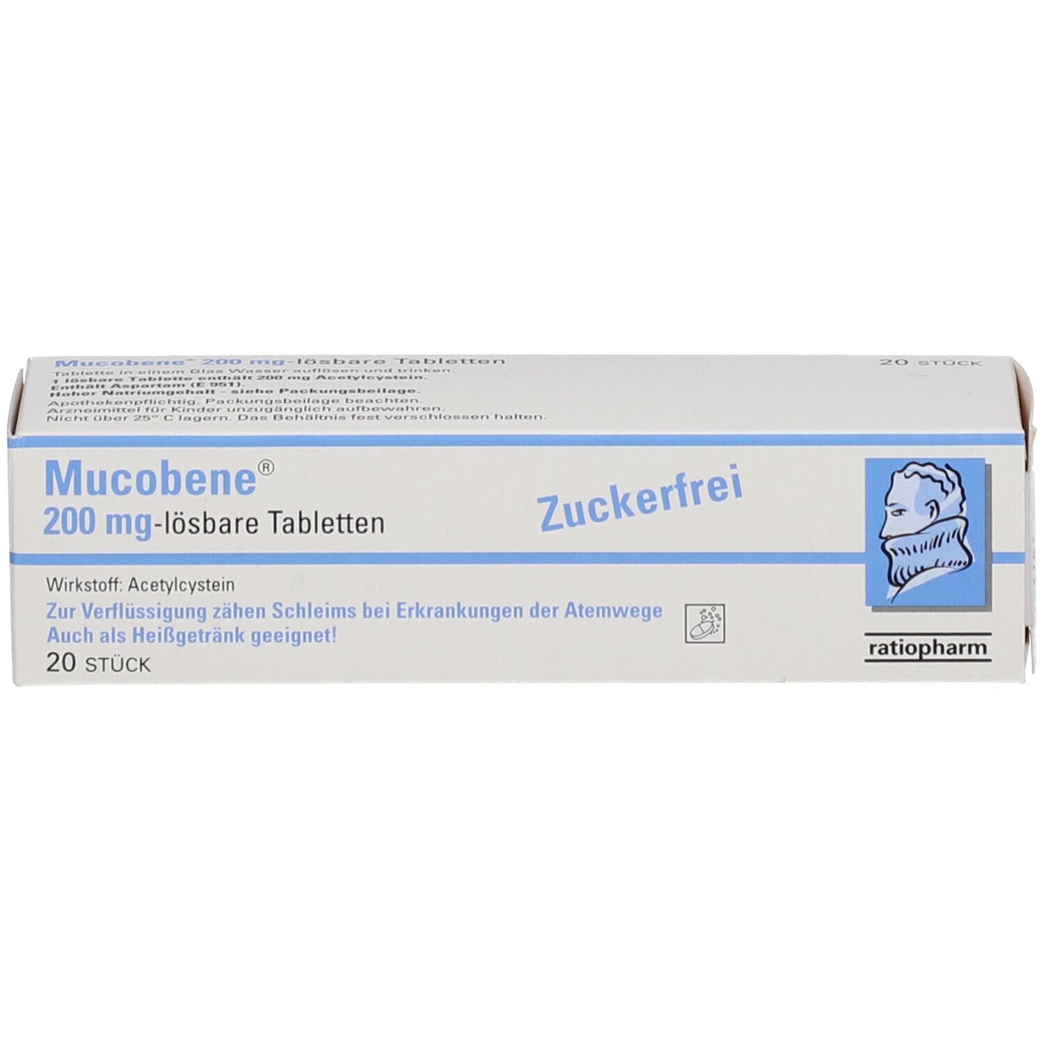 Mucobene® 200 mg lösbare Tabletten