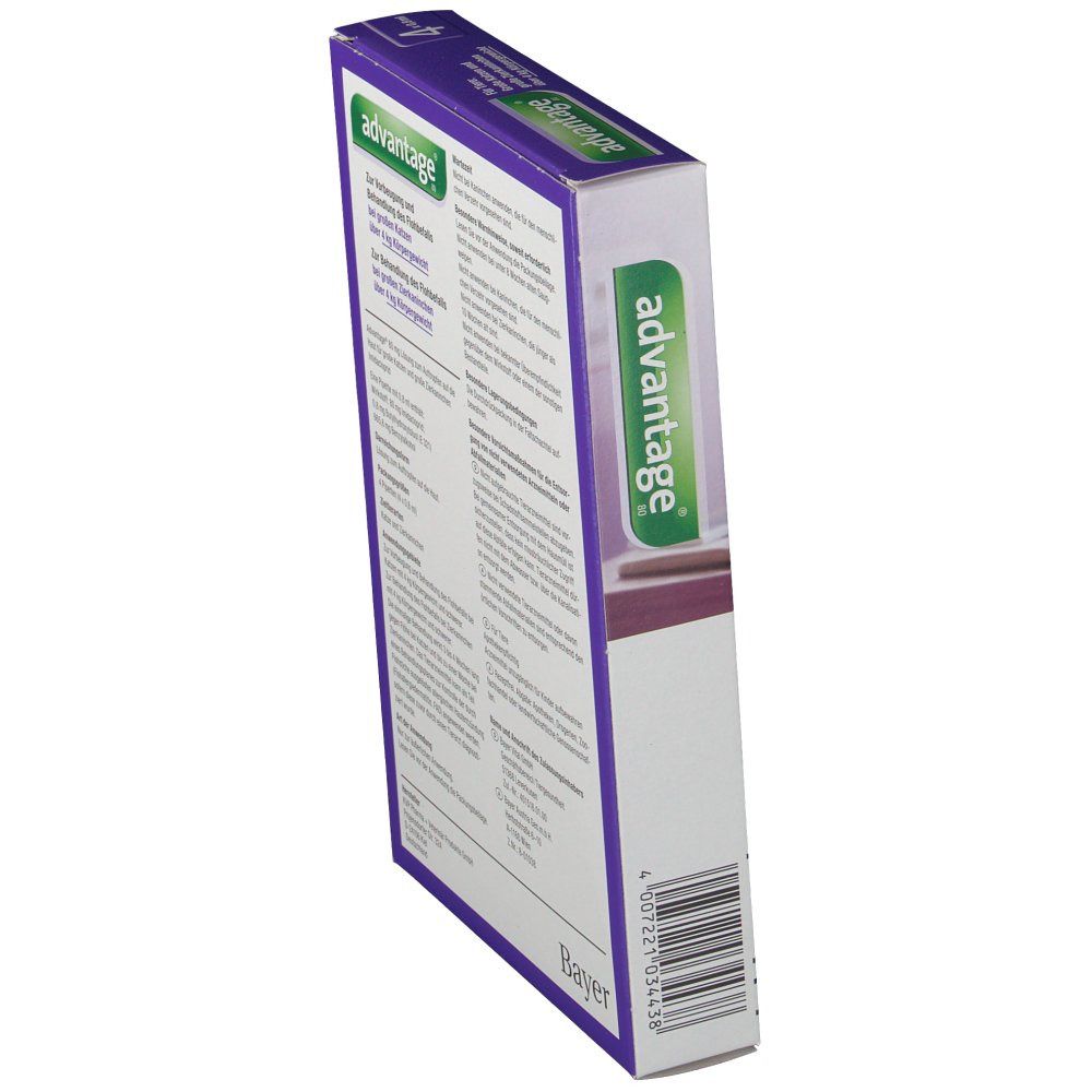 advantage® 80 mg für große Katzen und Zierkaninchen
