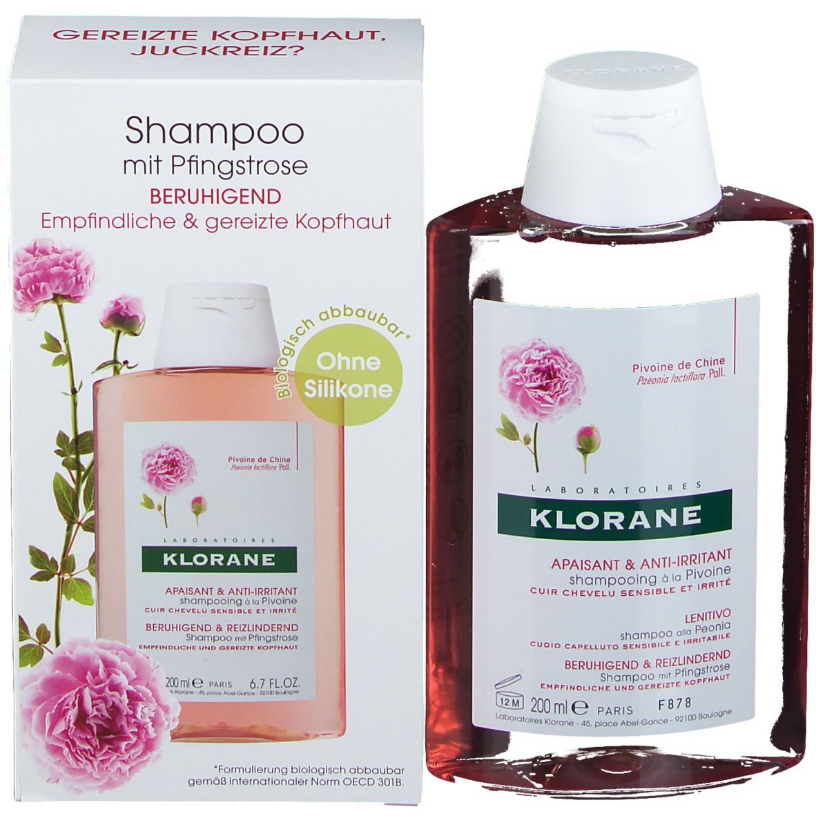 KLORANE Shampoo mit Pfingstrose