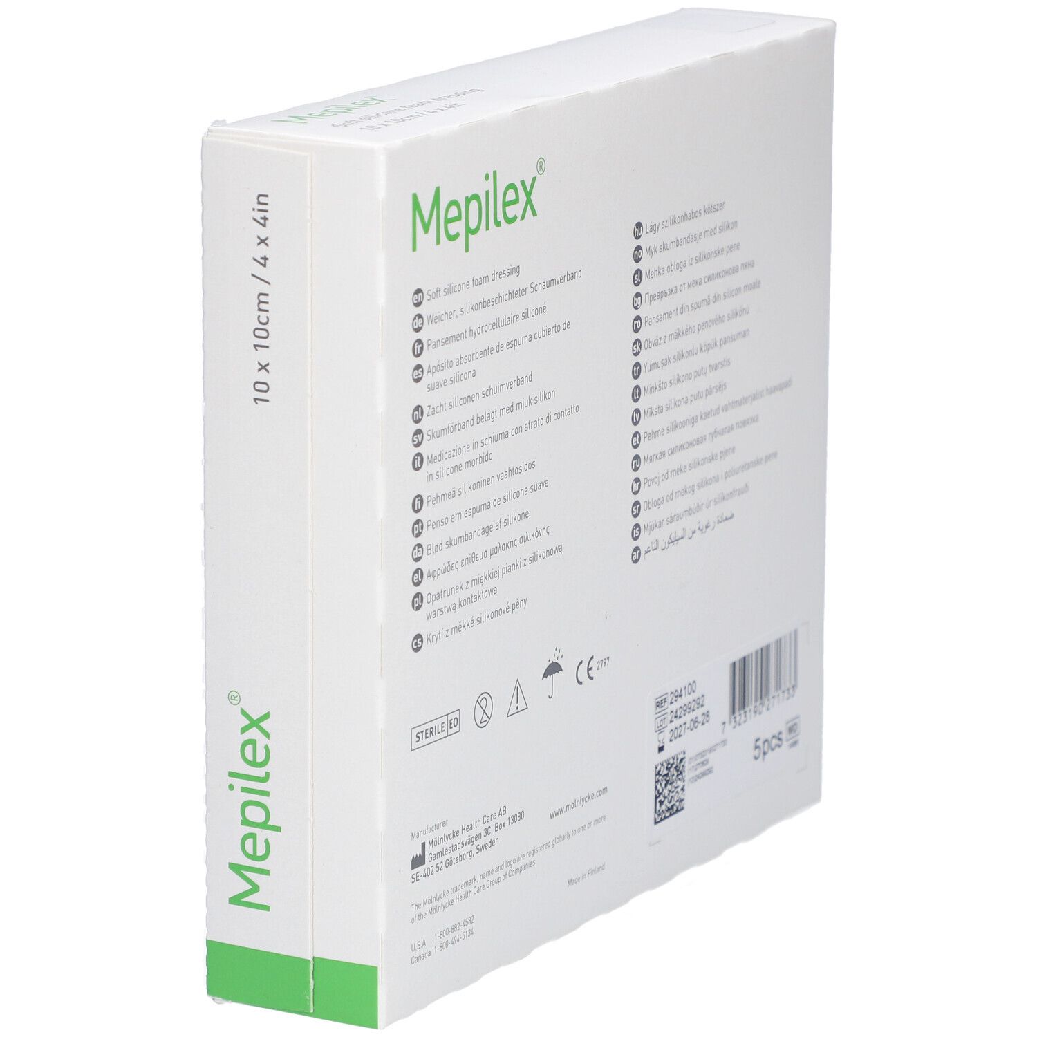 Mepilex Border Flex Lite Schaumverband 10x10 cm für Wundversorgung