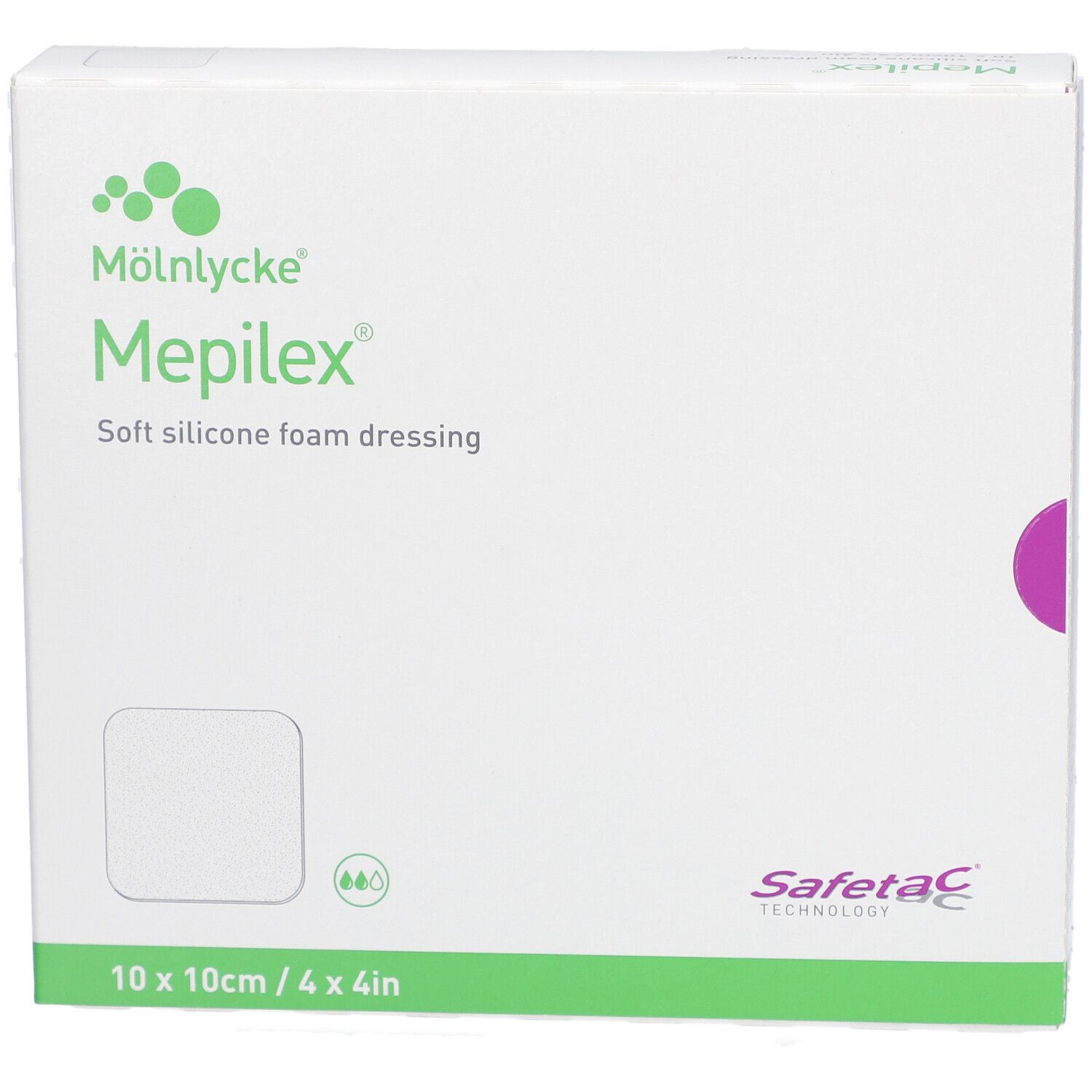 Mepilex Border Flex Lite Schaumverband 10x10 cm für Wundversorgung