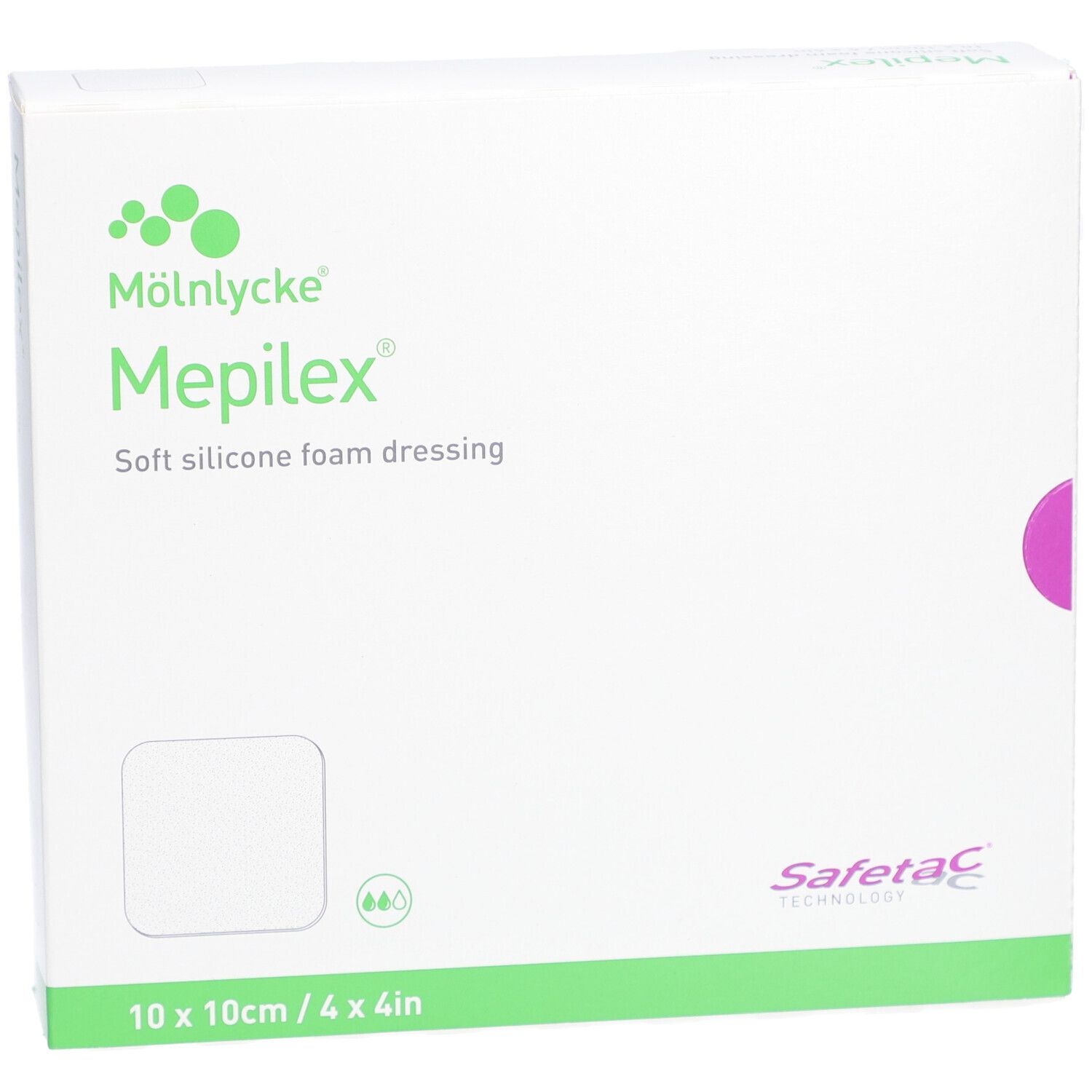 Mepilex Border Flex Lite Schaumverband 10x10 cm für Wundversorgung