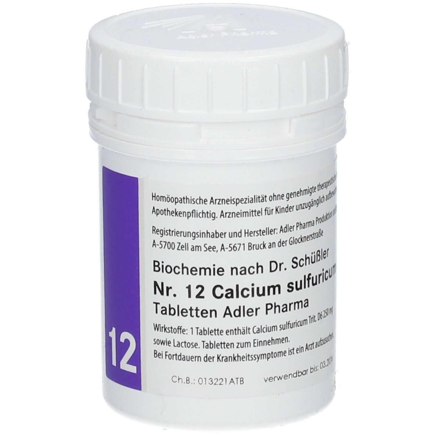 Adler Schüssler Salze Nr. 12 Calcium sulfuricum D6