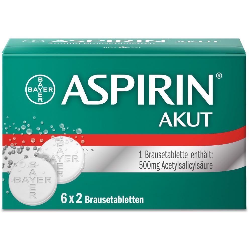 Aspirin® Akut Brausetabletten bei migränebedingten Kopfschmerzen