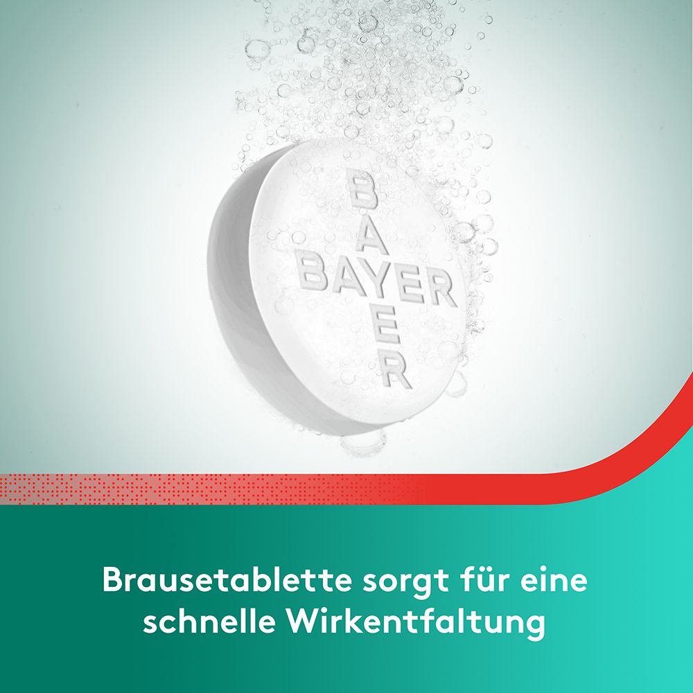 Aspirin® Akut Brausetabletten bei migränebedingten Kopfschmerzen