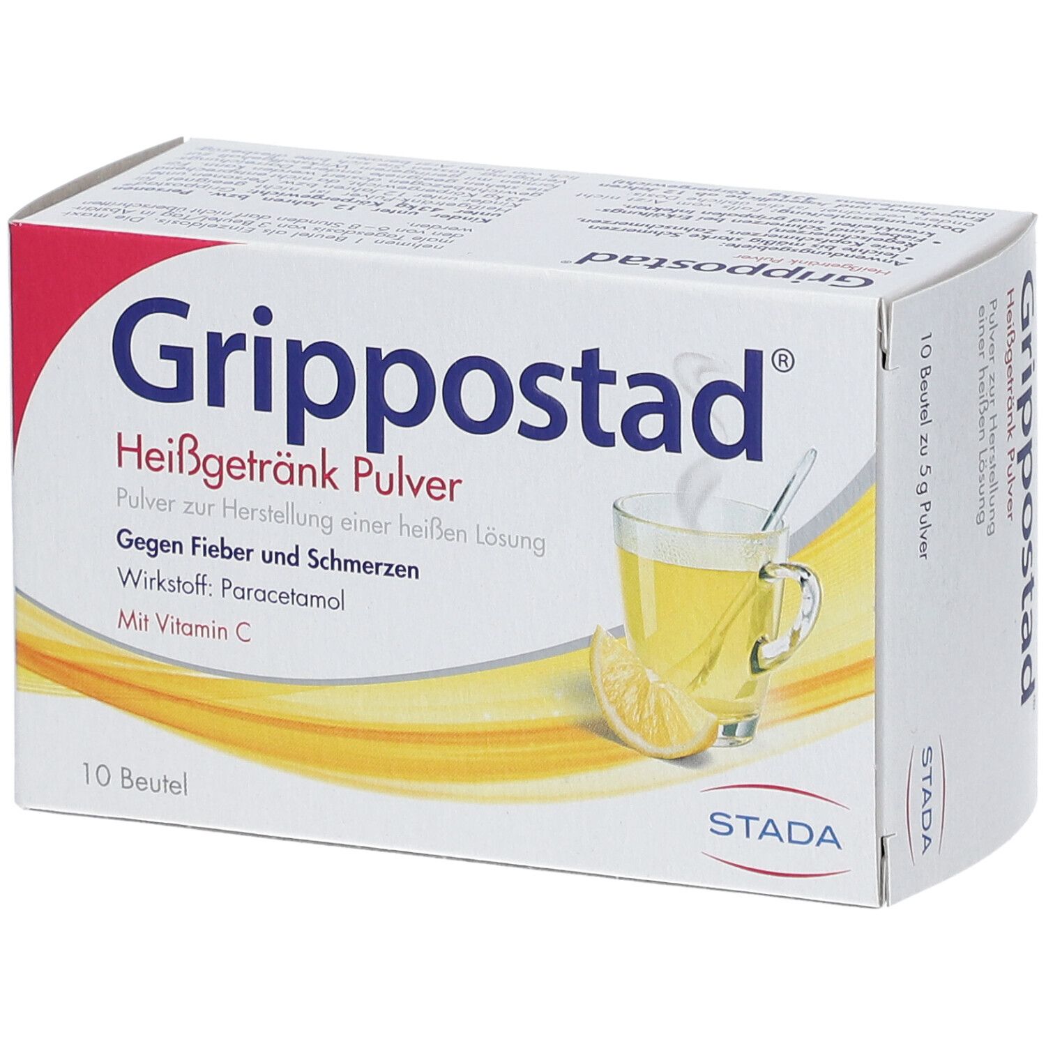 Grippostad® Heißgetränk gegen Fieber und Schmerzen, vegan 10 St - Shop
