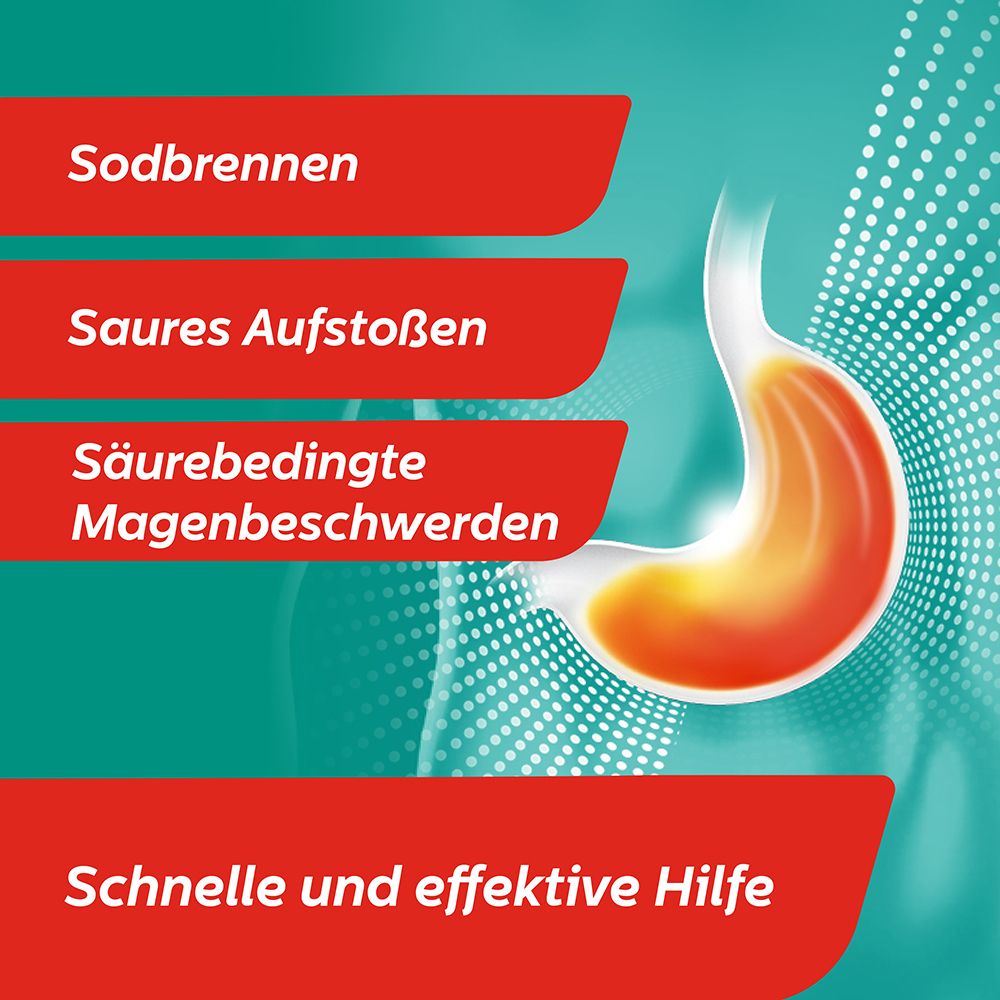 Rennie® Spearmint Lutschtabletten bei Sodbrennen und saurem Aufstoßen