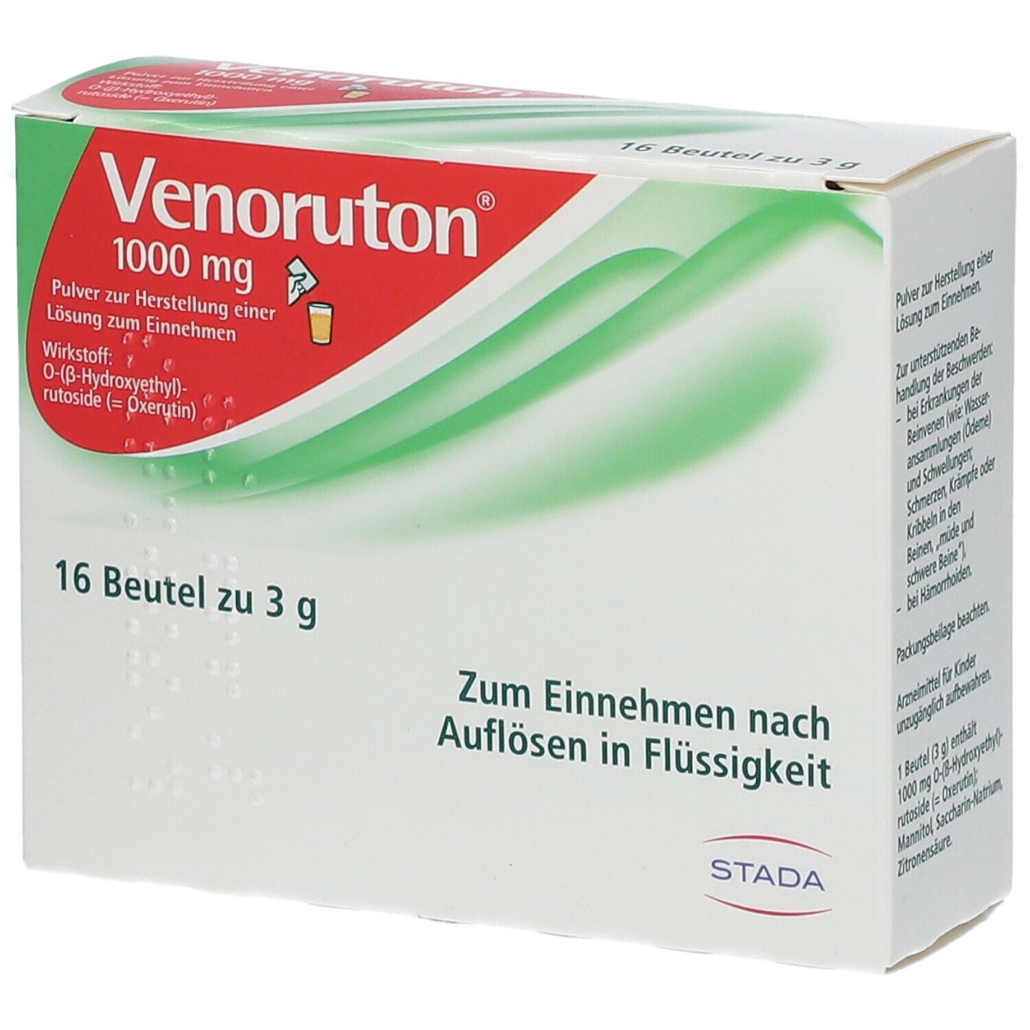 Venoruton® 1000 mg Pulver bei Beschwerden der Beinvenen und Hämorrhoiden