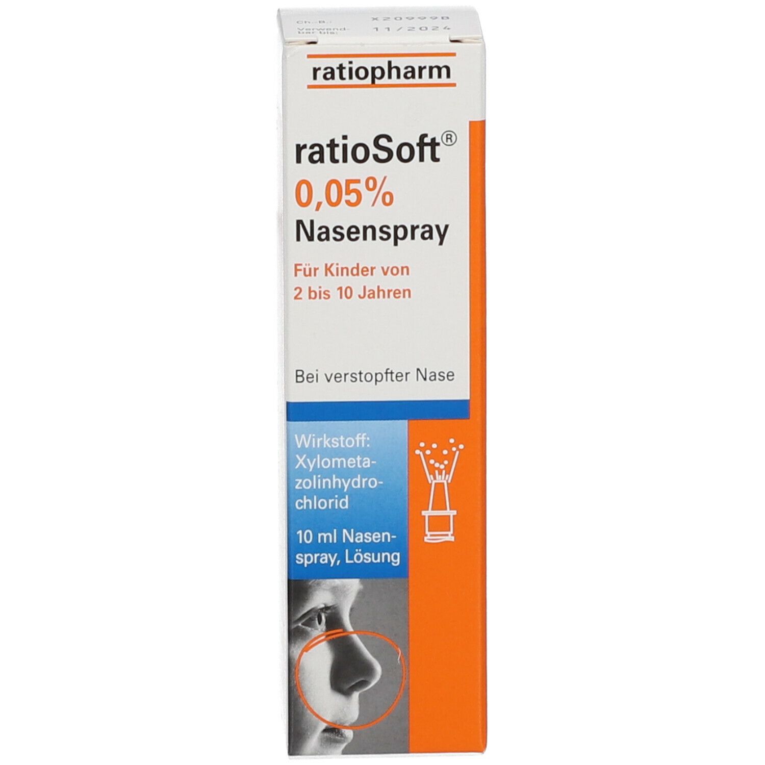 ratioSoft® 0,05% Nasenspray für Kinder