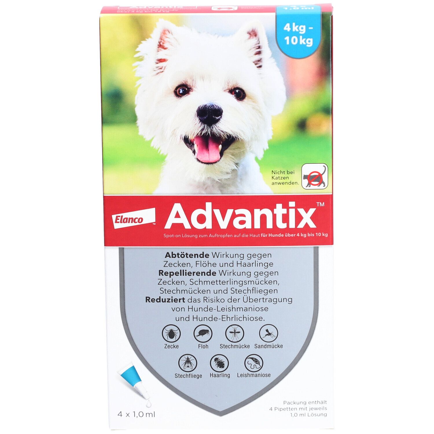 Advantix® für Hunde von 4 bis 10 kg