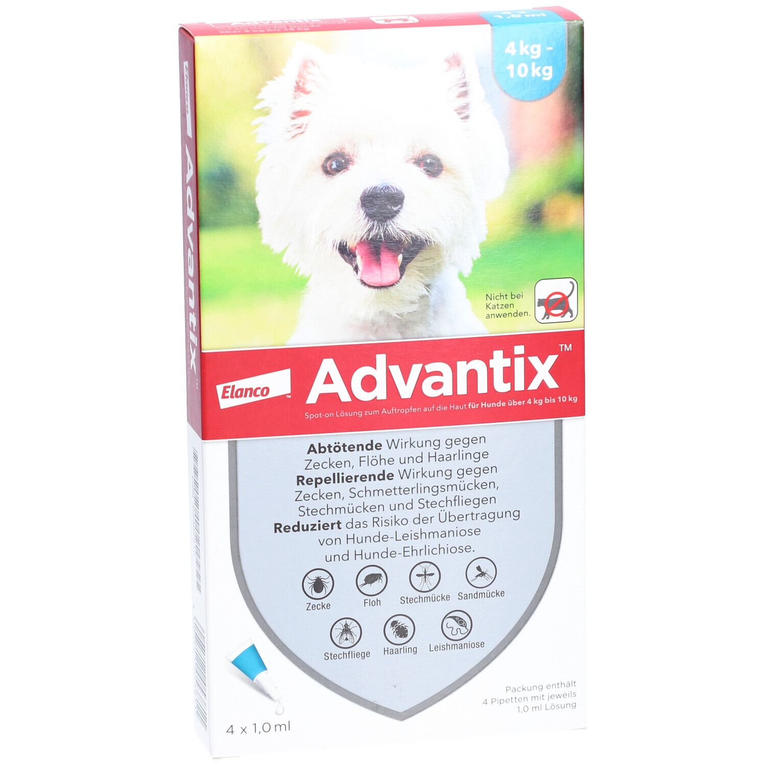 Advantix® für Hunde von 4 bis 10 kg