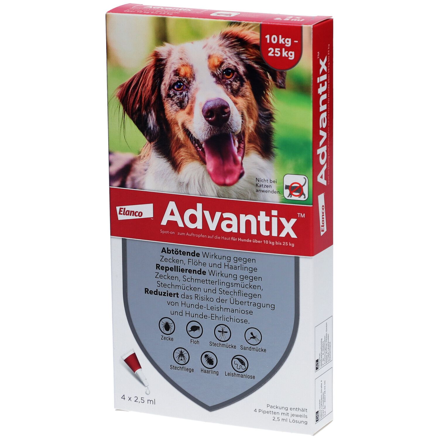 Advantix® für Hunde von 10 bis 25 kg