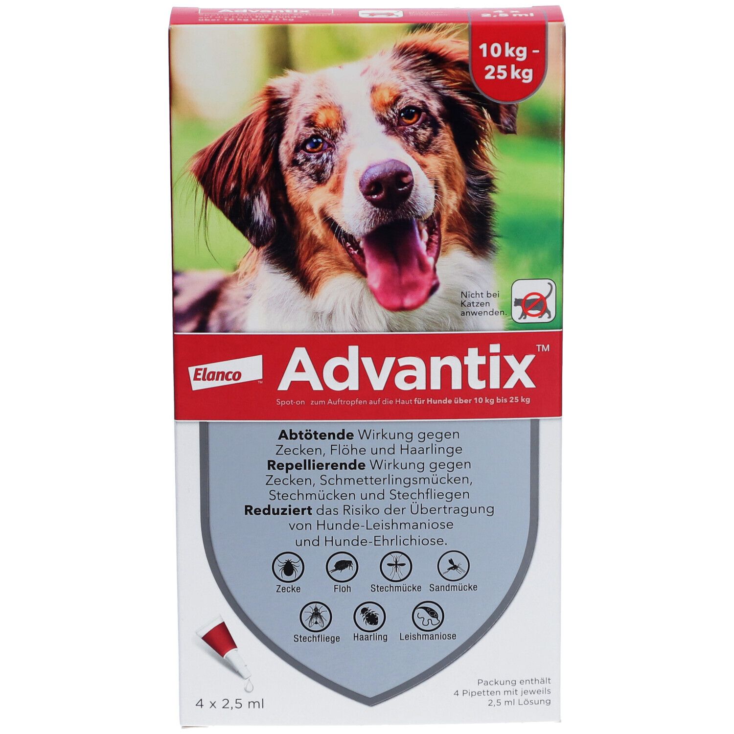 Advantix® für Hunde von 10 bis 25 kg