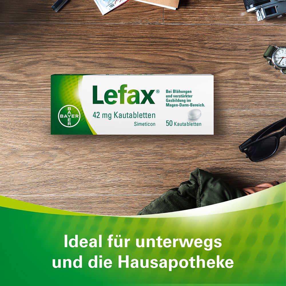 Lefax® Kautabletten bei Blähungen