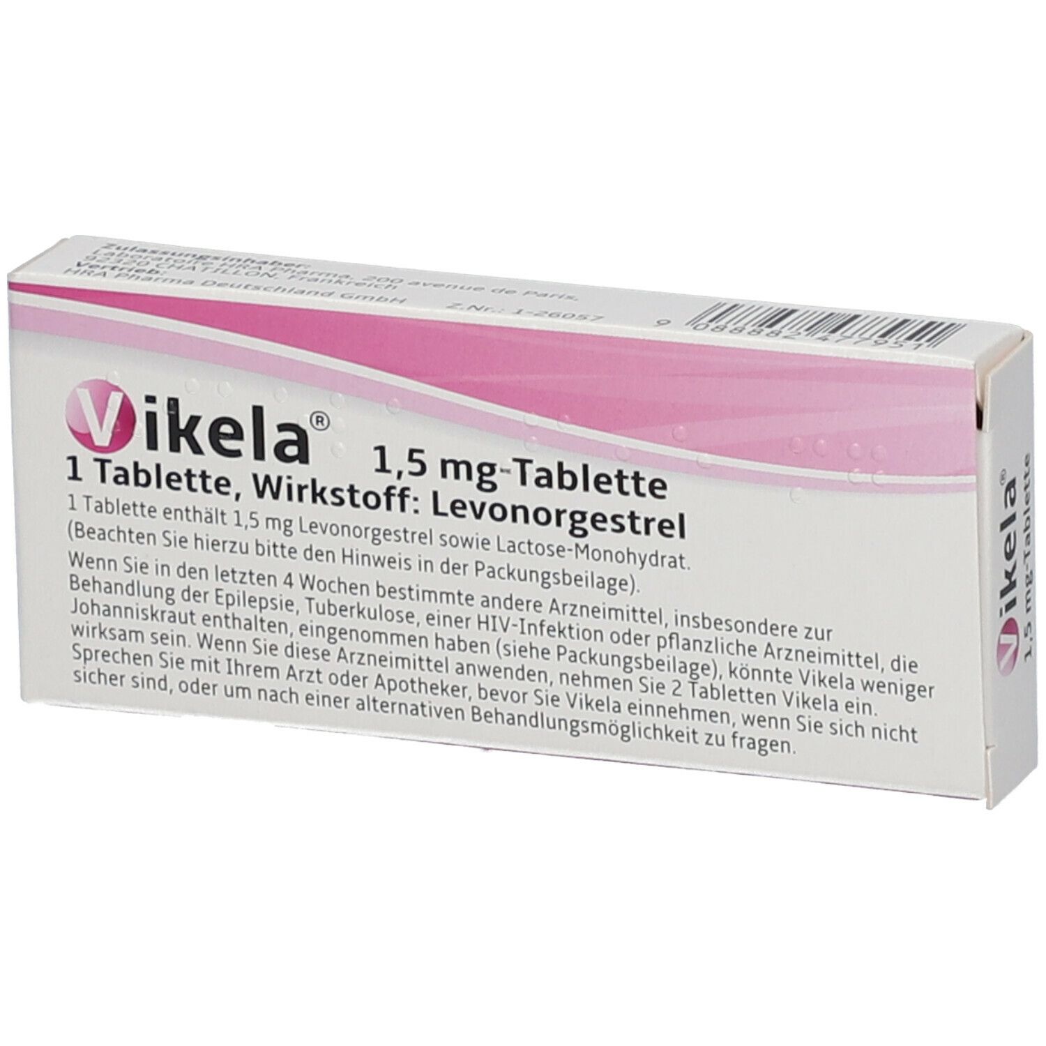 Vikela® 1,5 mg Notfallverhütung