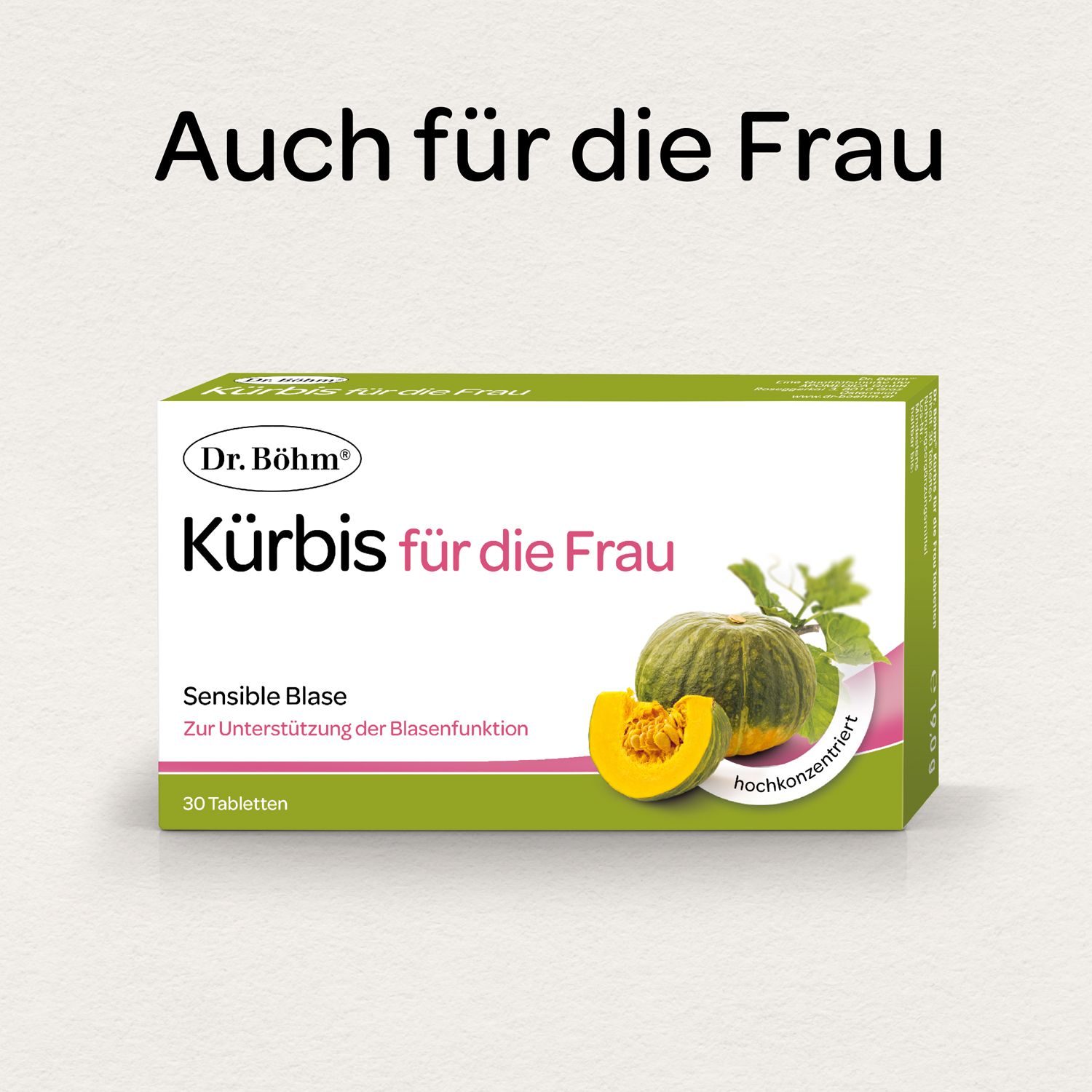 Dr. Böhm® Kürbis nur 1 Tablette täglich