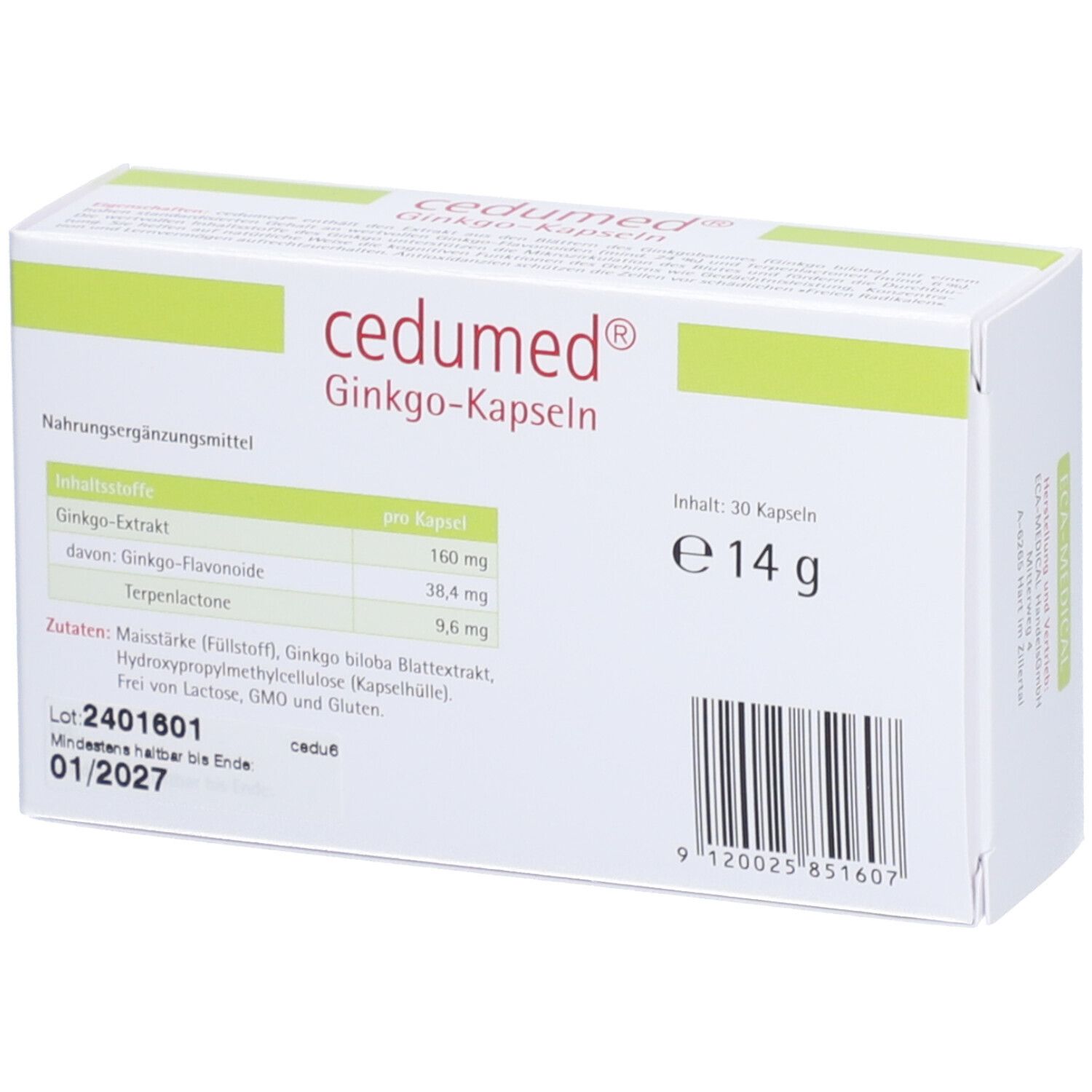 cedumed® Ginkgo-Kapseln