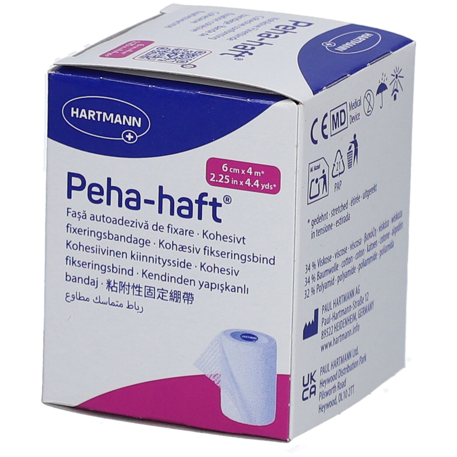 Peha-haft® Fixierbinde 6 cm x 20 m selbsthaftend