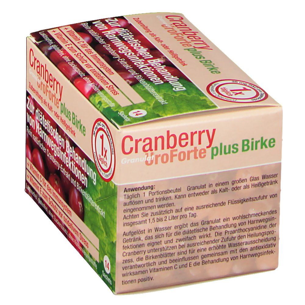 BIOGELAT® Cranberry UroForte plus Birke Granulat