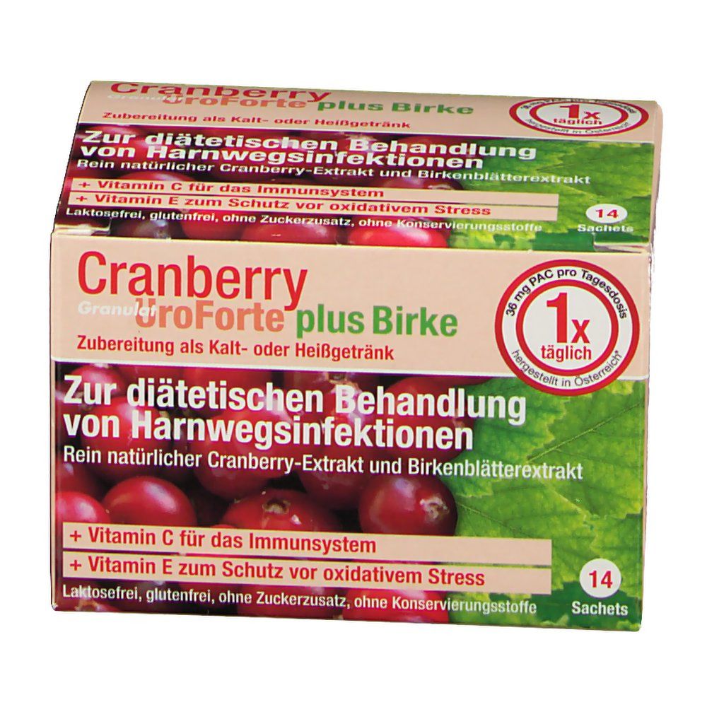 BIOGELAT® Cranberry UroForte plus Birke Granulat