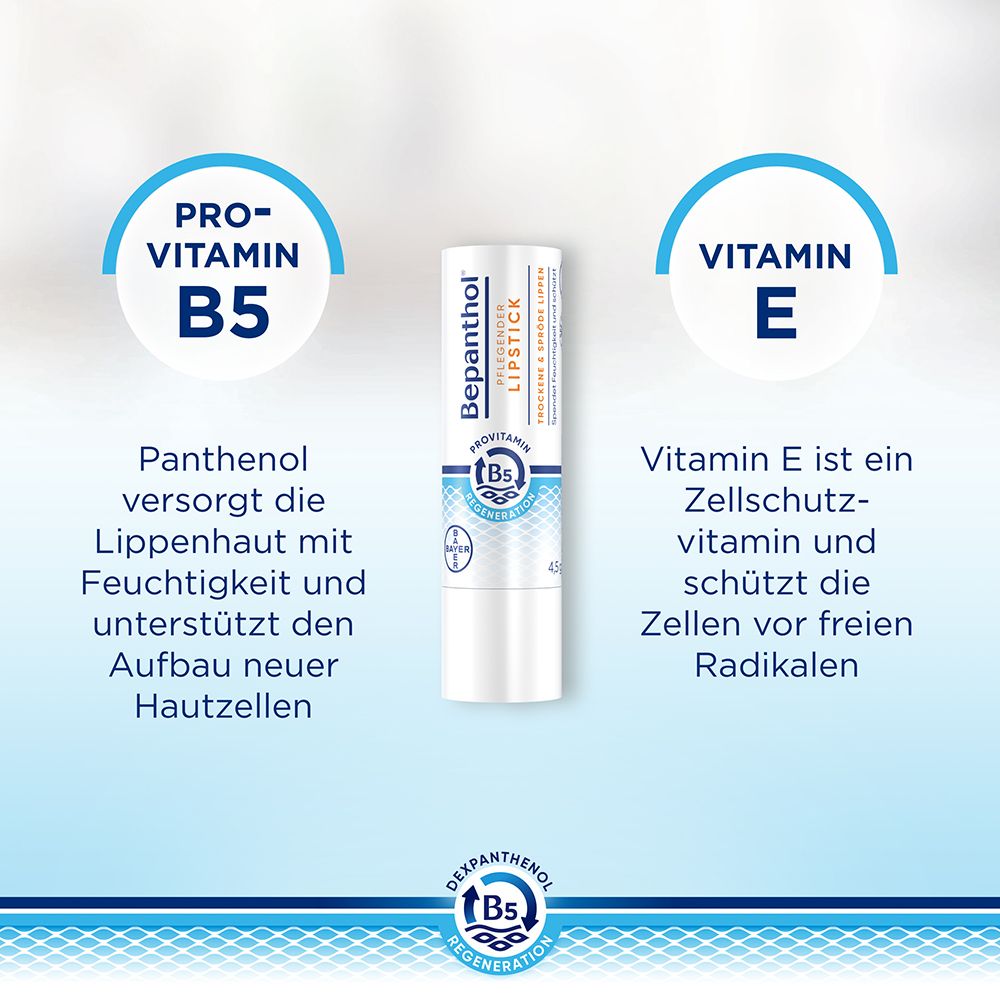 Bepanthol® Pflegender Lippenstift mit UV-Schutz bei trockenen, spröden Lippen