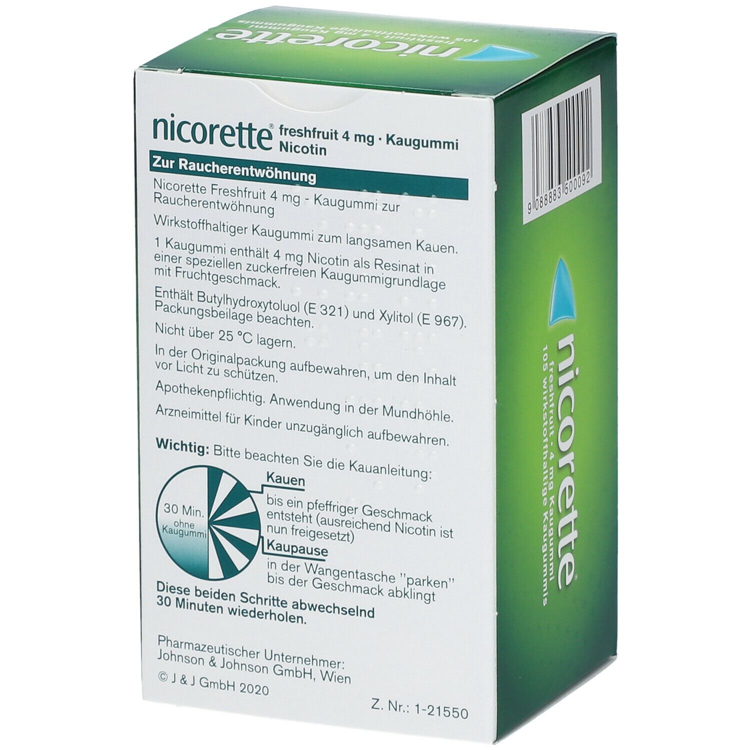 nicorette® Kaugummi freshfruit 4mg