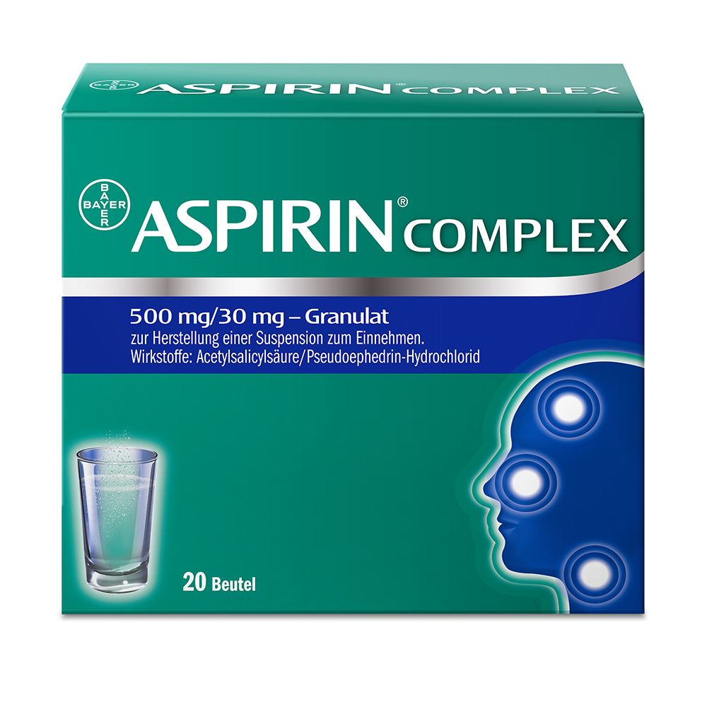 Aspirin® Complex Granulat bei Erkältung mit Schnupfen und Fieber