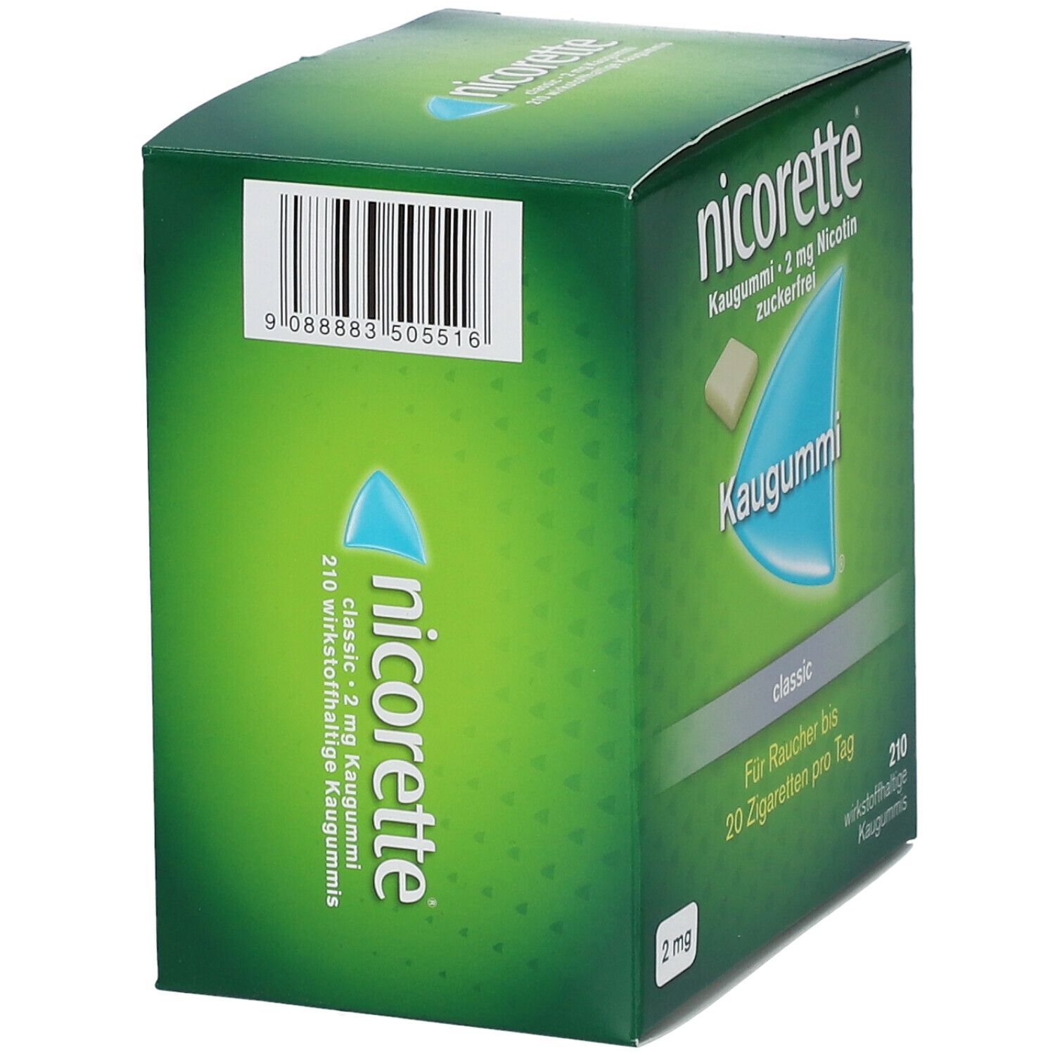 nicorette® Kaugummi classic mit 2 mg Nikotin