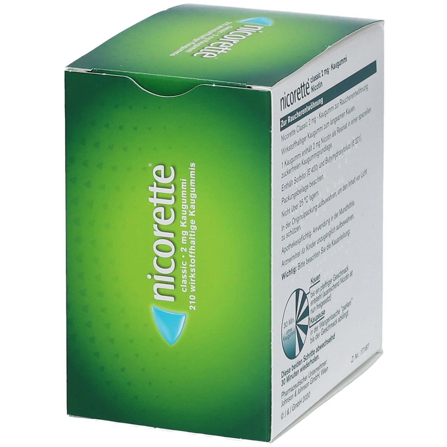 nicorette® Kaugummi classic mit 2 mg Nikotin