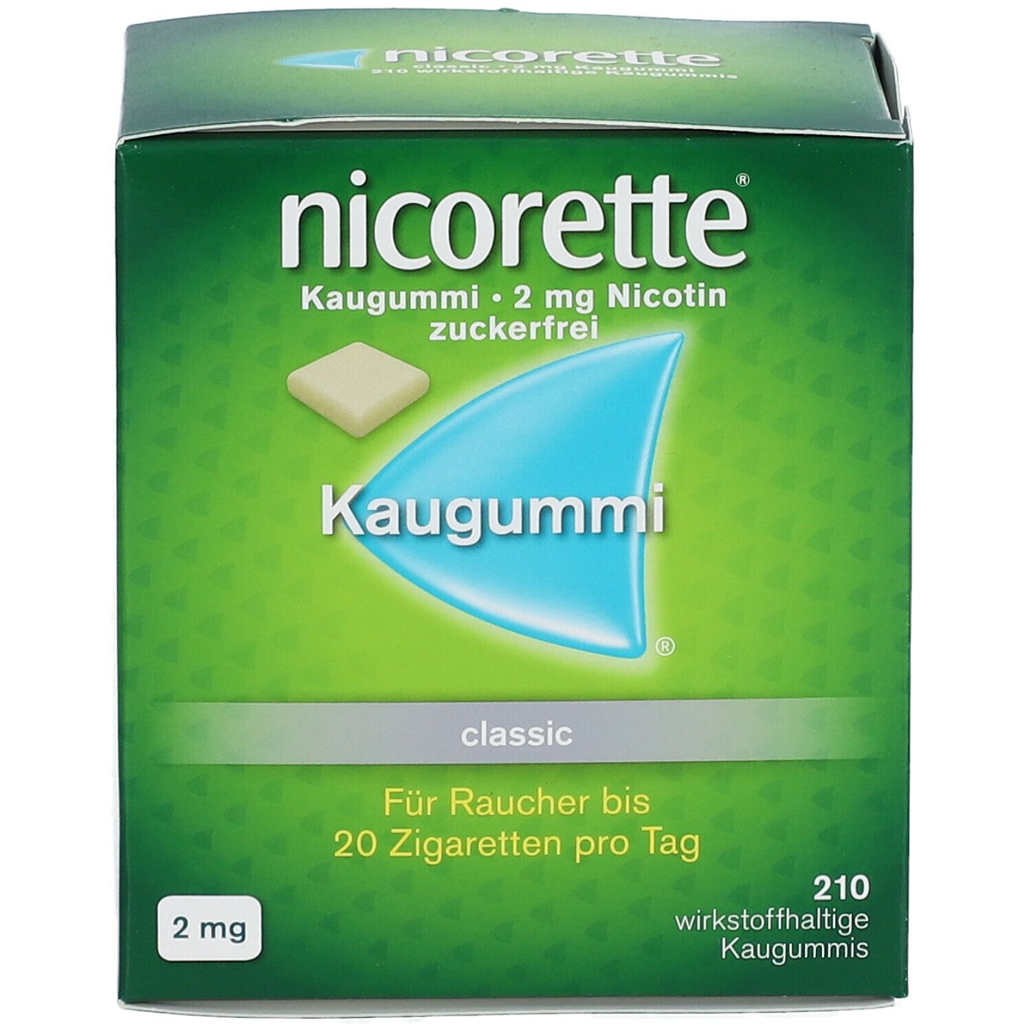 nicorette® Kaugummi classic mit 2 mg Nikotin