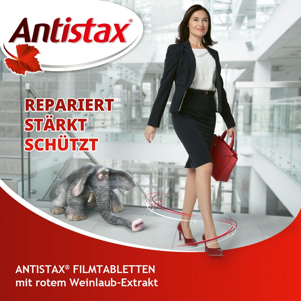 Antistax® 360 mg Filmtabletten bei Venenschwäche und Krampfadern