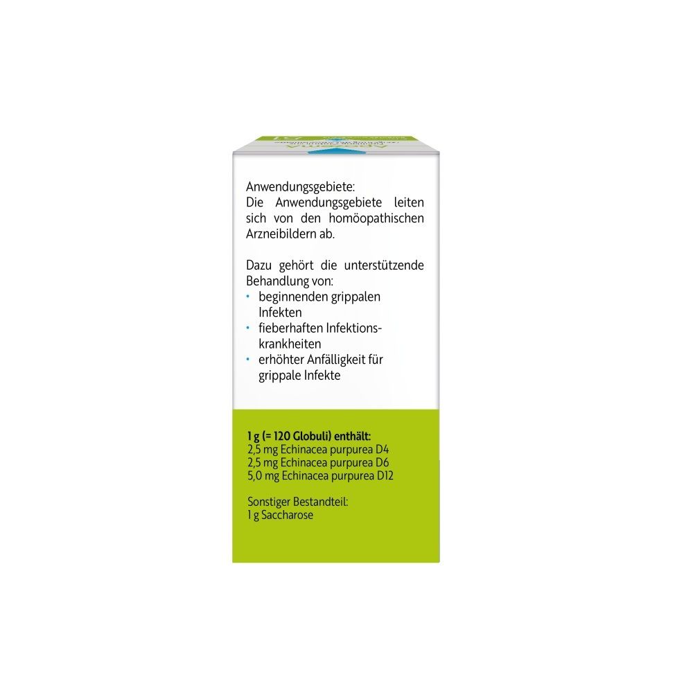 Rückseite der Faltschachtel mit Anwendungsinformationen.
