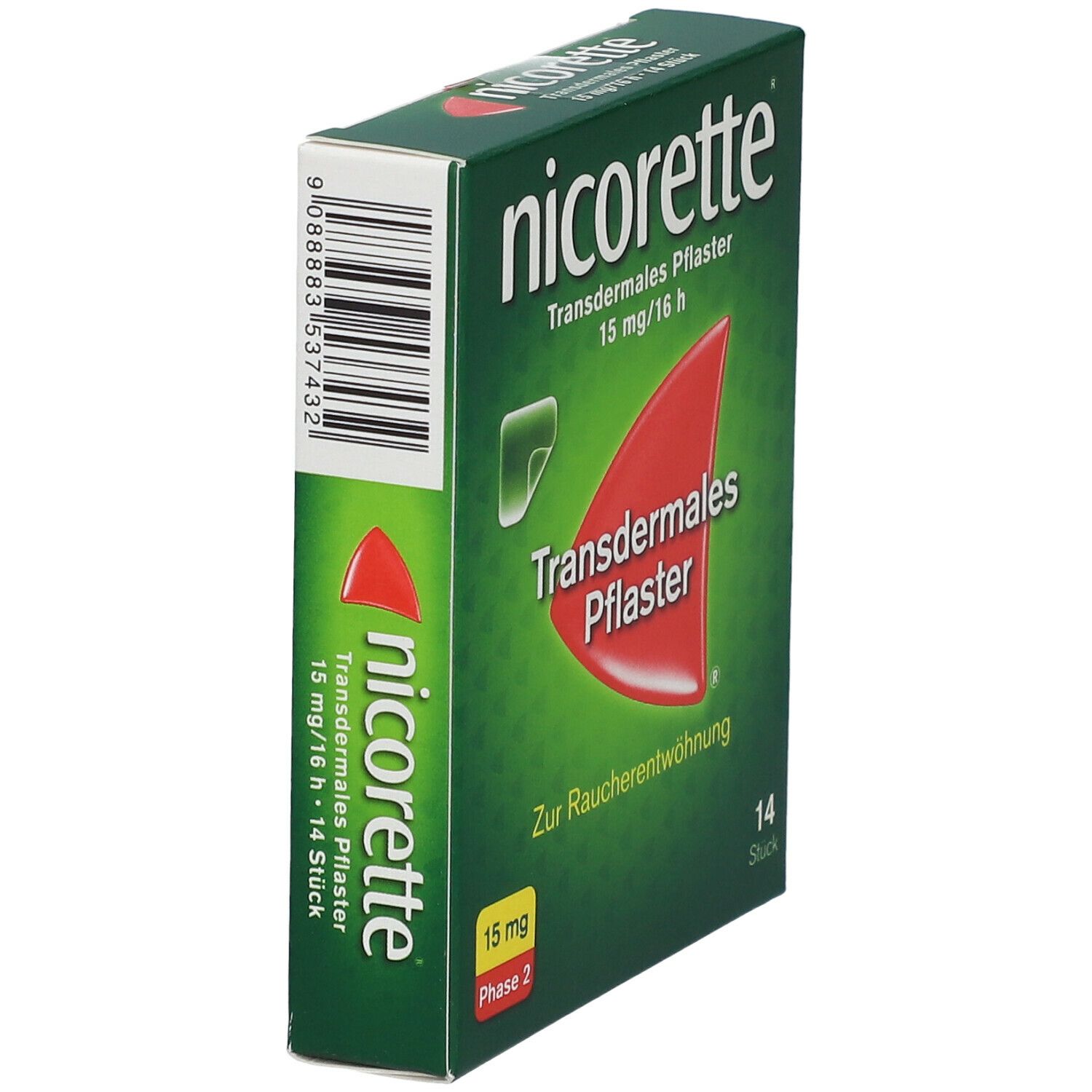 nicorette® transdermales Pflaster 15mg/16h