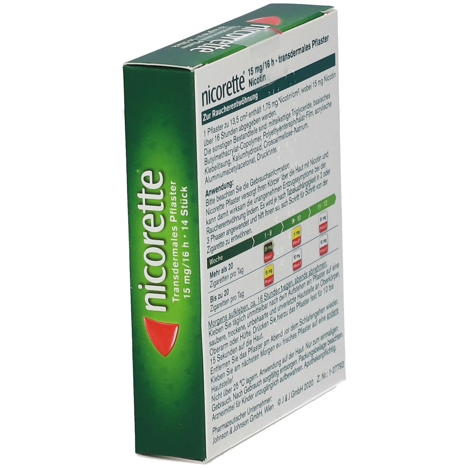 nicorette® transdermales Pflaster 15mg/16h