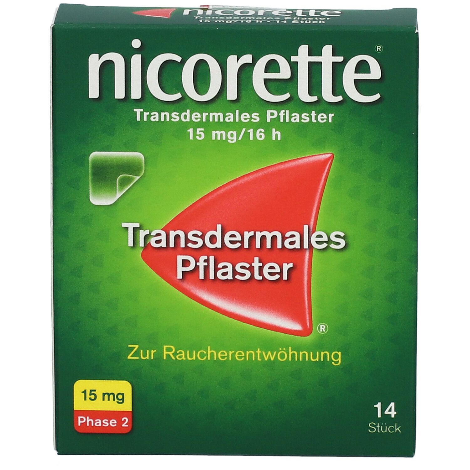 nicorette® transdermales Pflaster 15mg/16h
