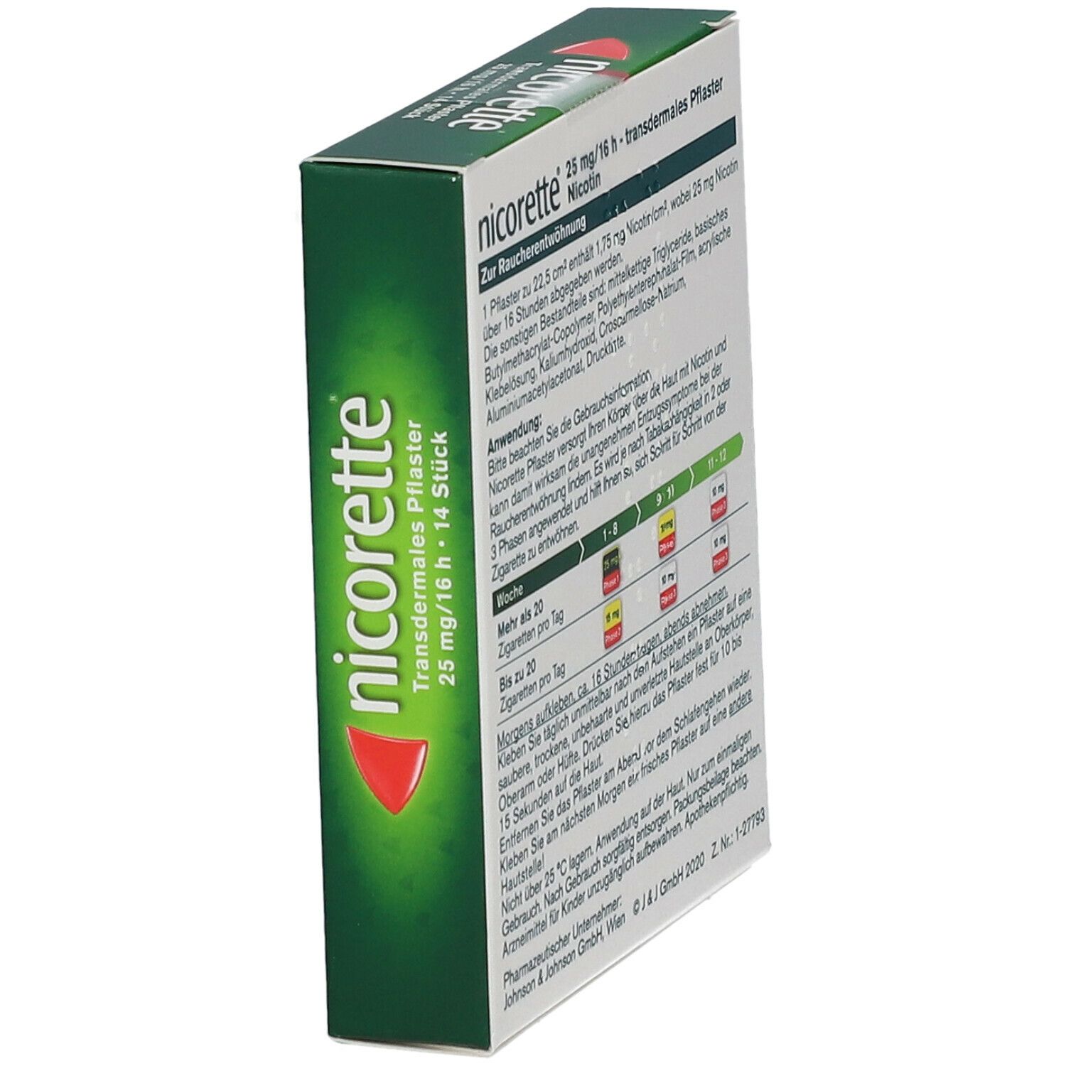 nicorette® transdermales Pflaster 25mg/16h