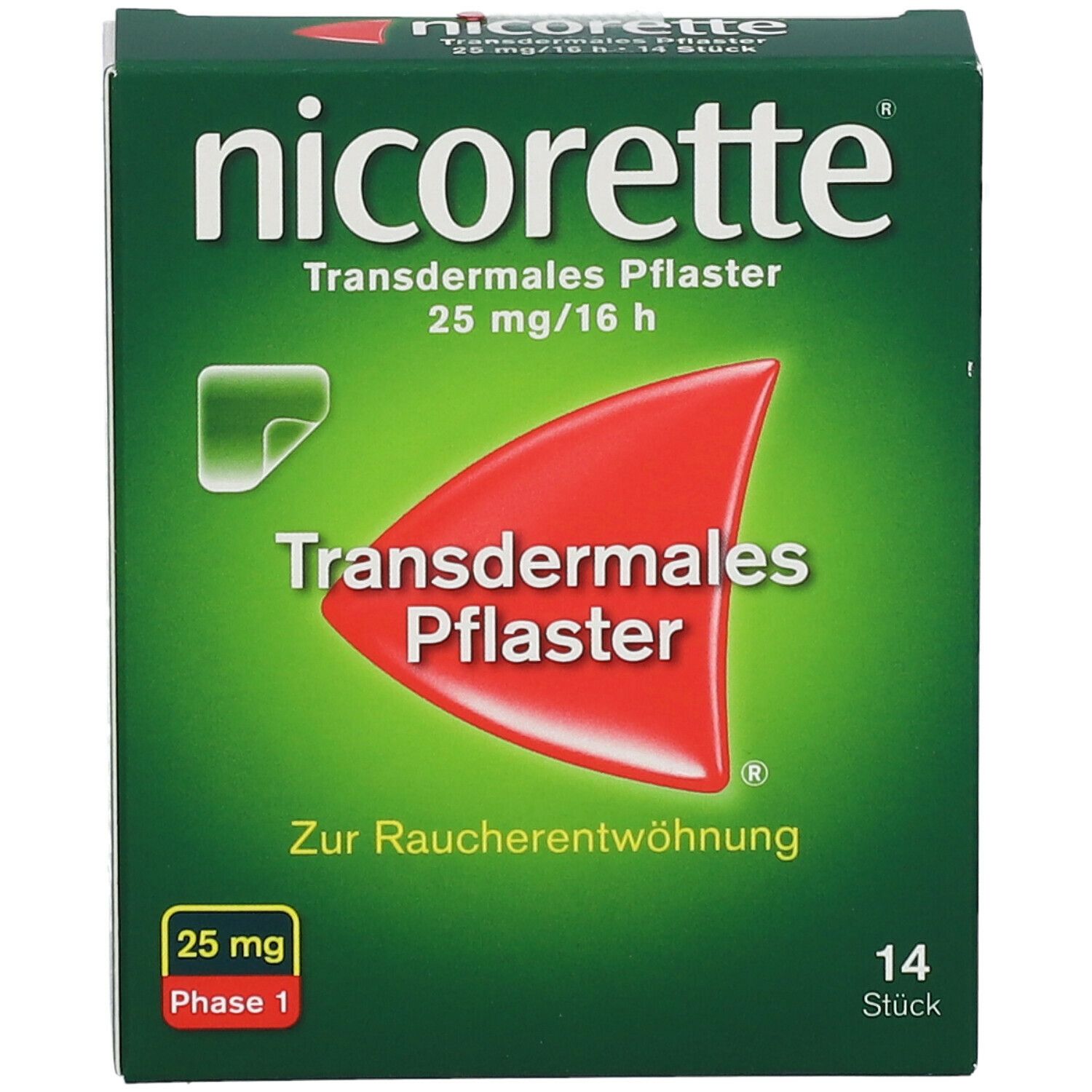 nicorette® transdermales Pflaster 25mg/16h