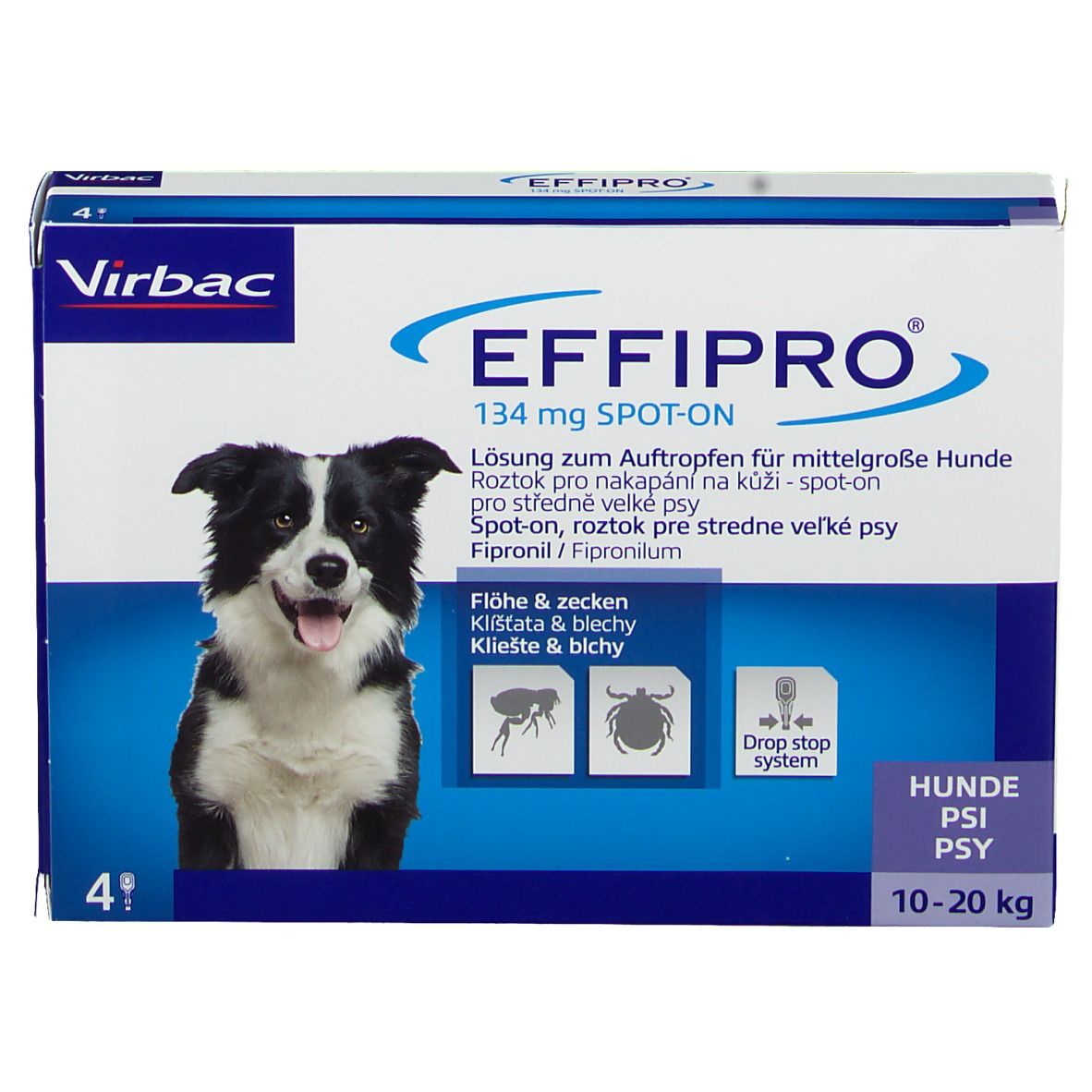 EFFIPRO® 134 mg Lösung zum Auftropfen für mittelgroße Hunde 10-20 kg