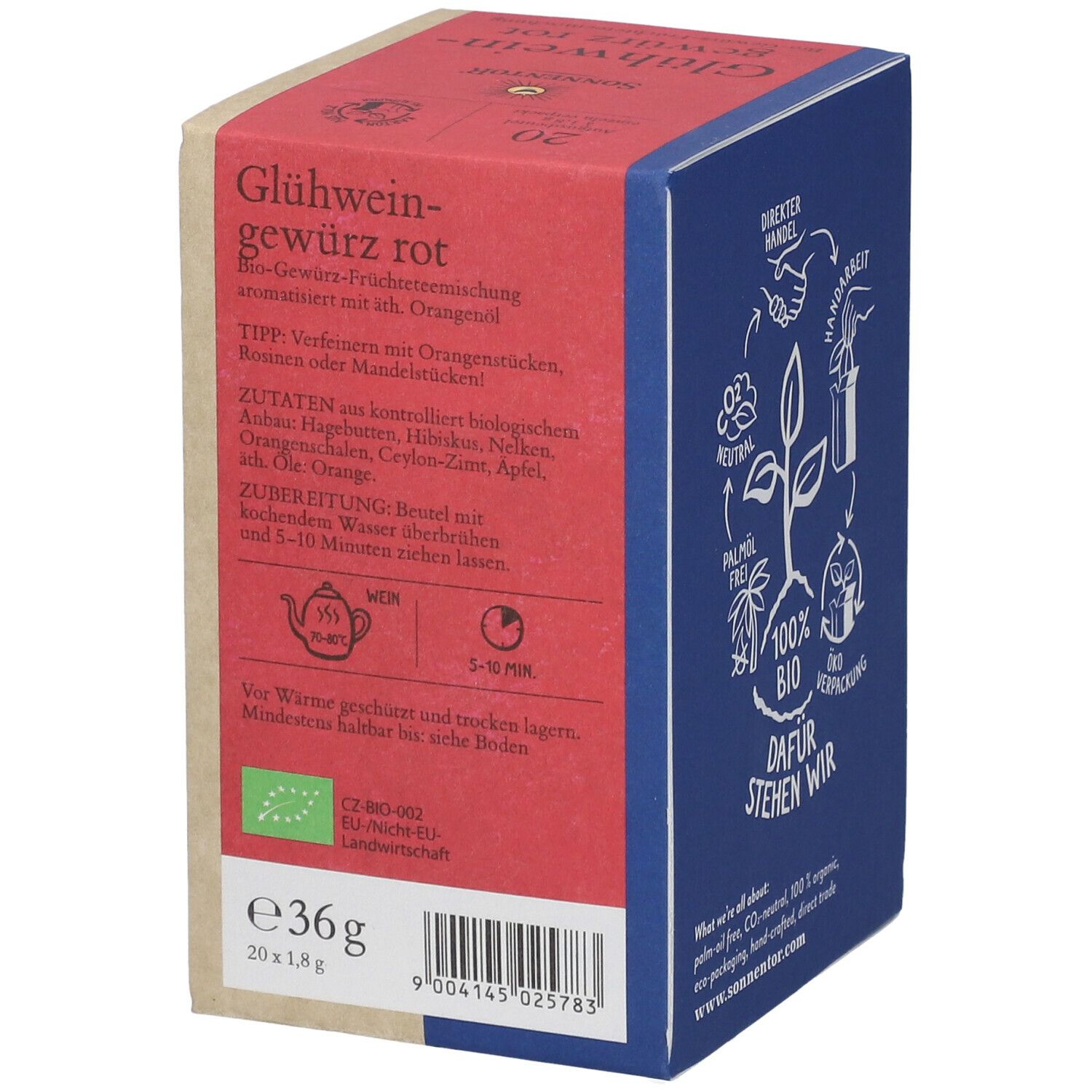SonnentoR® Glühweingewürztee rot bio