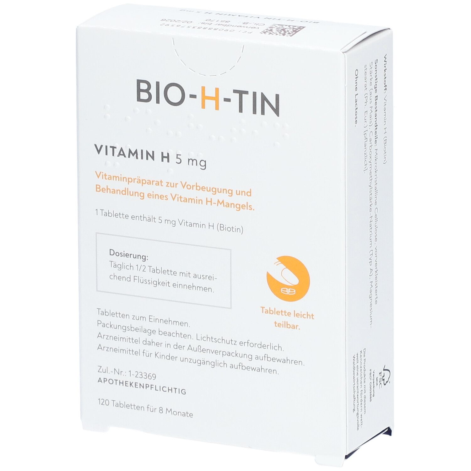 BIO-H-TIN® Vitamin H 5 mg