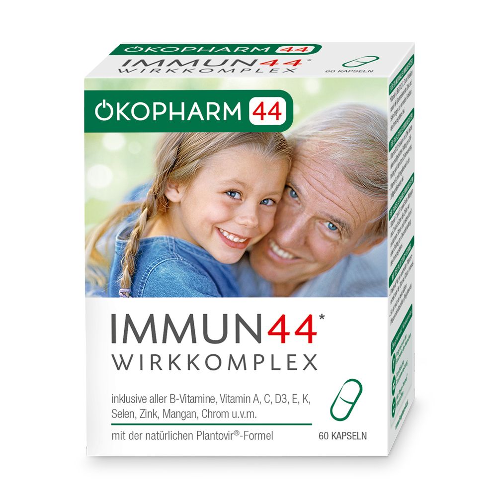 ÖKOPHARM44® IMMUN44® WIRKKOMPLEX - Jetzt 10% sparen mit Immun44 60 St -  Shop Apotheke