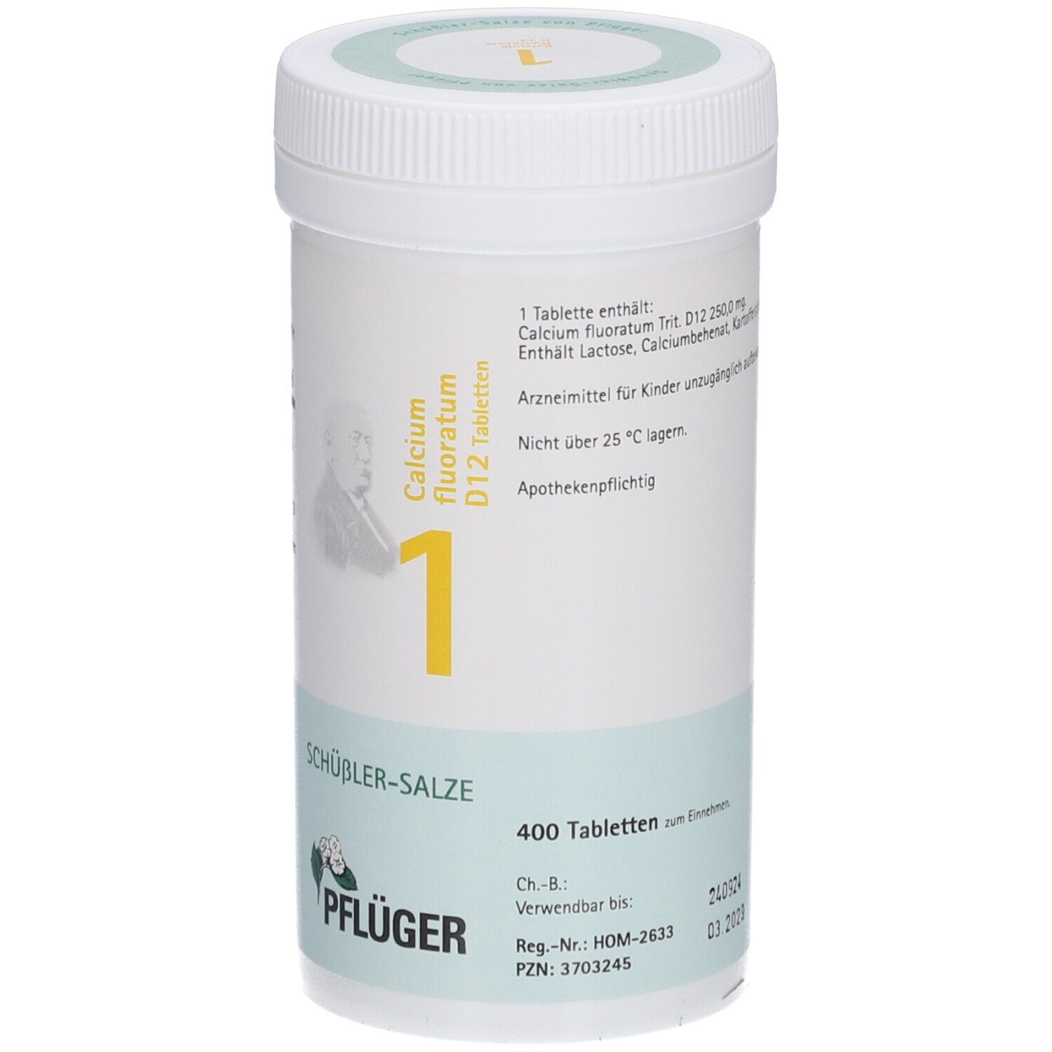 Schüßler-Salze 1 Calcium  fluoratum D12 Tabletten