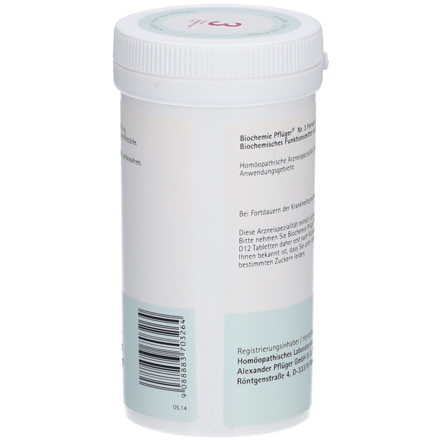 Schüßler-Salze 3 Ferrum phosphoricum D12 Tabletten