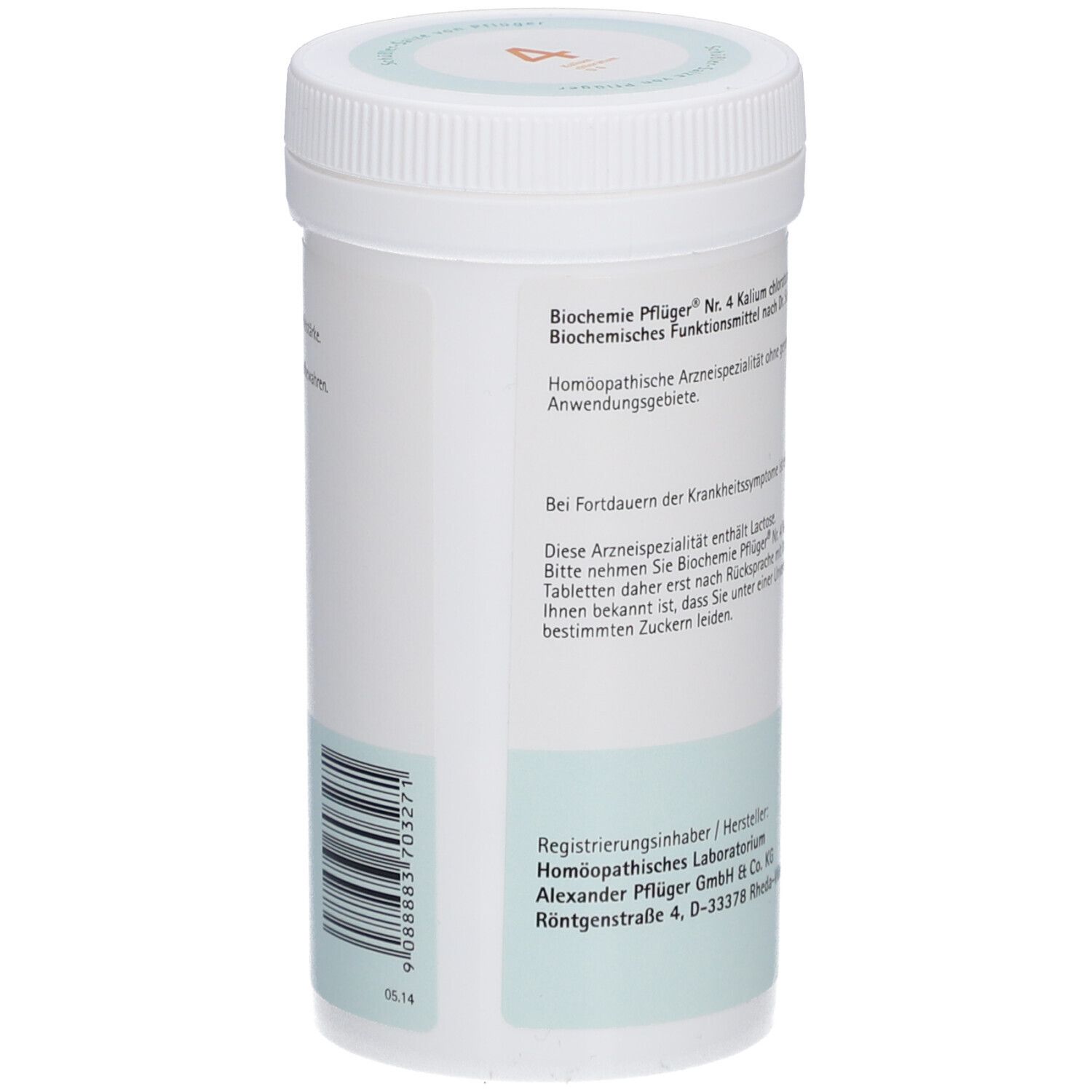 Schüßler-Salze 4 Kalium chloratum D6 Tabletten