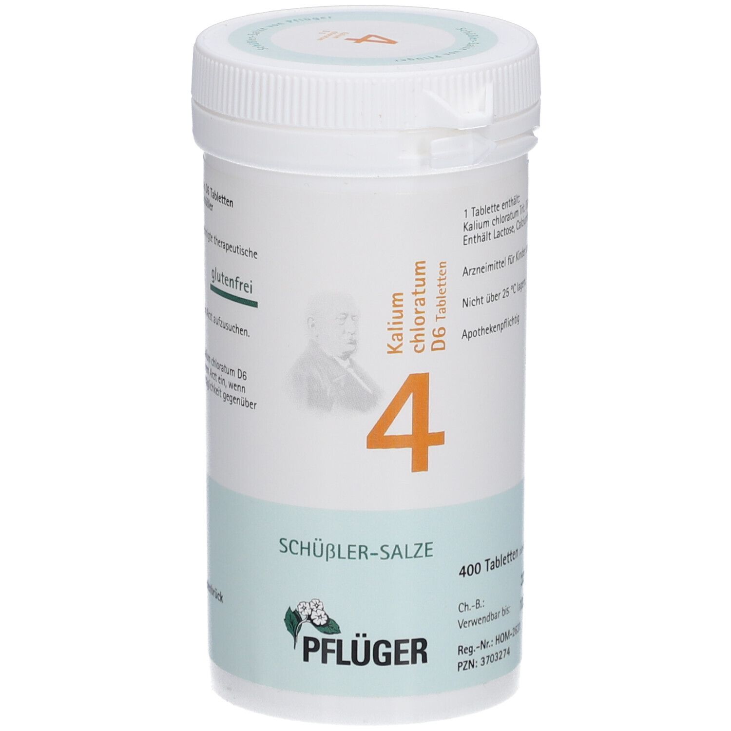 Schüßler-Salze 4 Kalium chloratum D6 Tabletten