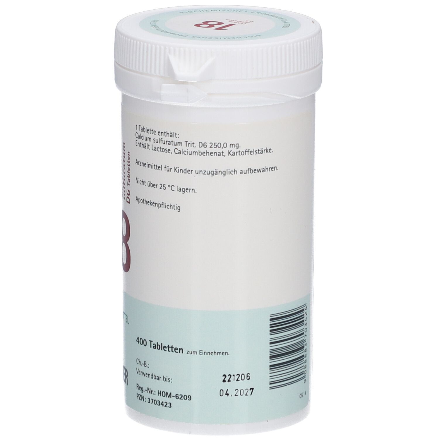 Schüßler-Salze 18 Calcium sulfuratum  D6 Tabletten